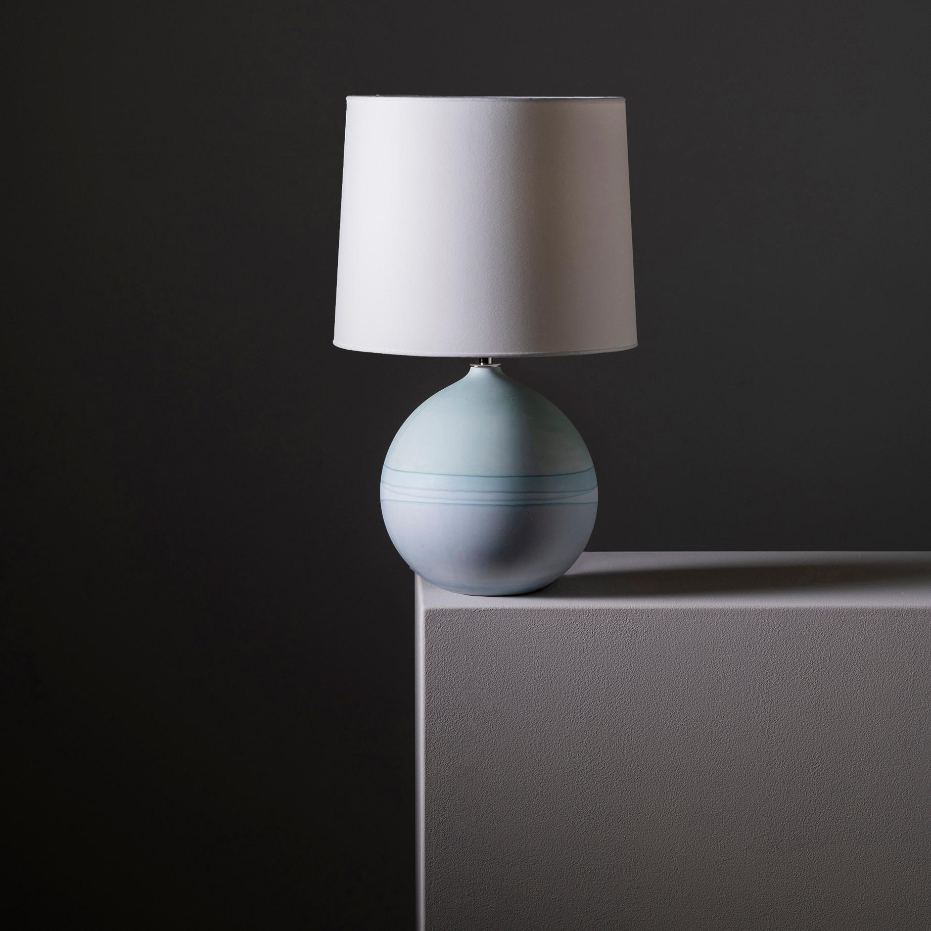 Post-Modern Saturn Lamp in Mint and Grey by Elyse Graham For Sale