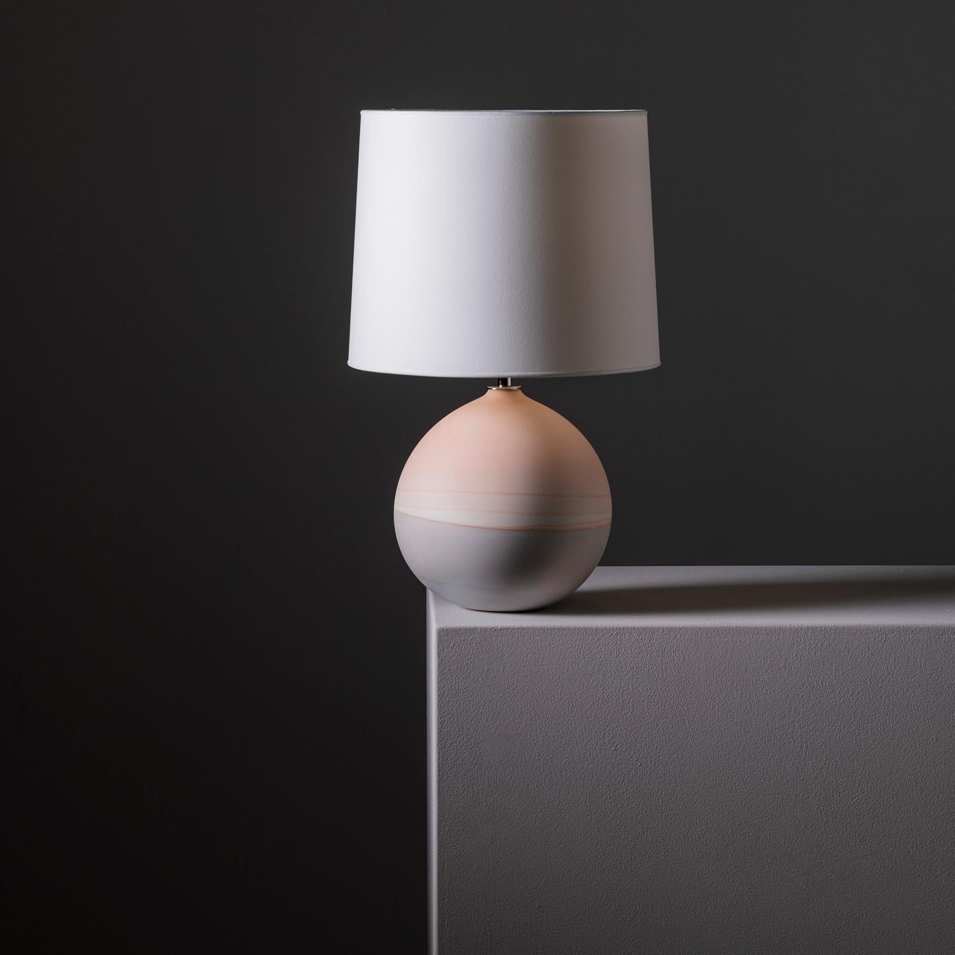 peach table lamp