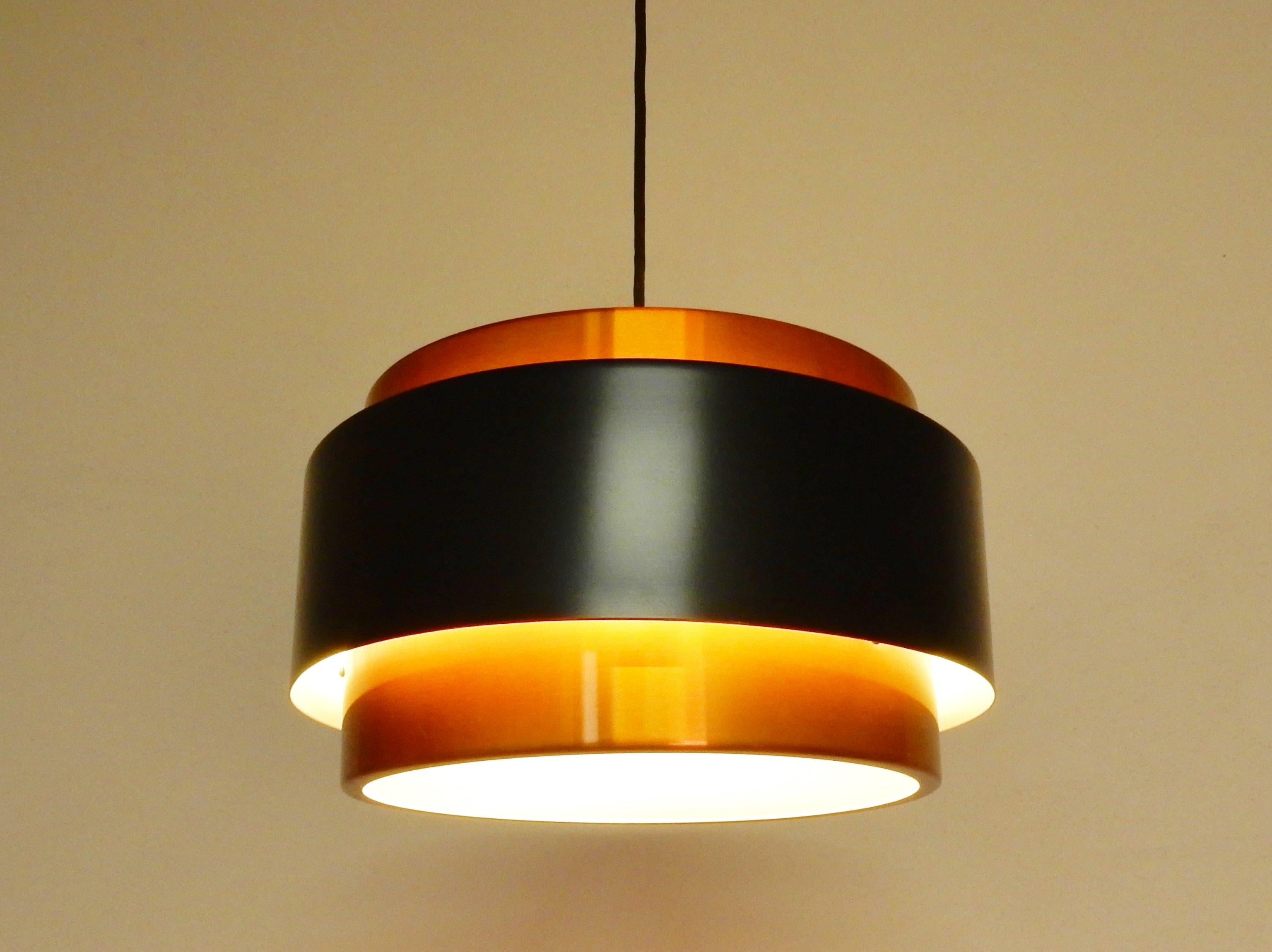 ‘Saturn’ pendant lamp by Jo Hammerborg for Fog & Mørup, Denmark 1960's In Good Condition In Steenwijk, NL