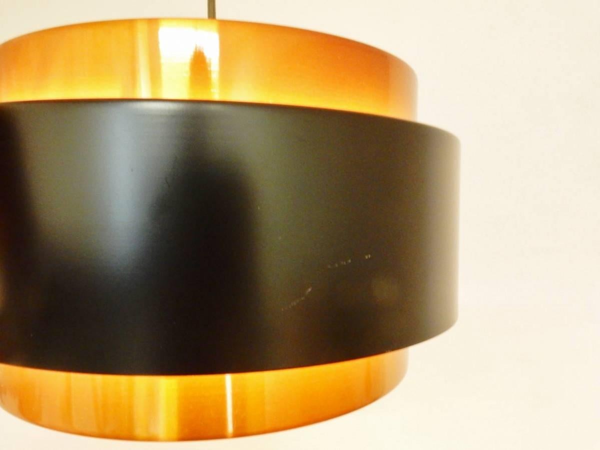 Metal ‘Saturn’ pendant lamp by Jo Hammerborg for Fog & Mørup, Denmark 1960's