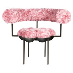 Saturn Rose Mohair Stuhl von Bohinc Studio