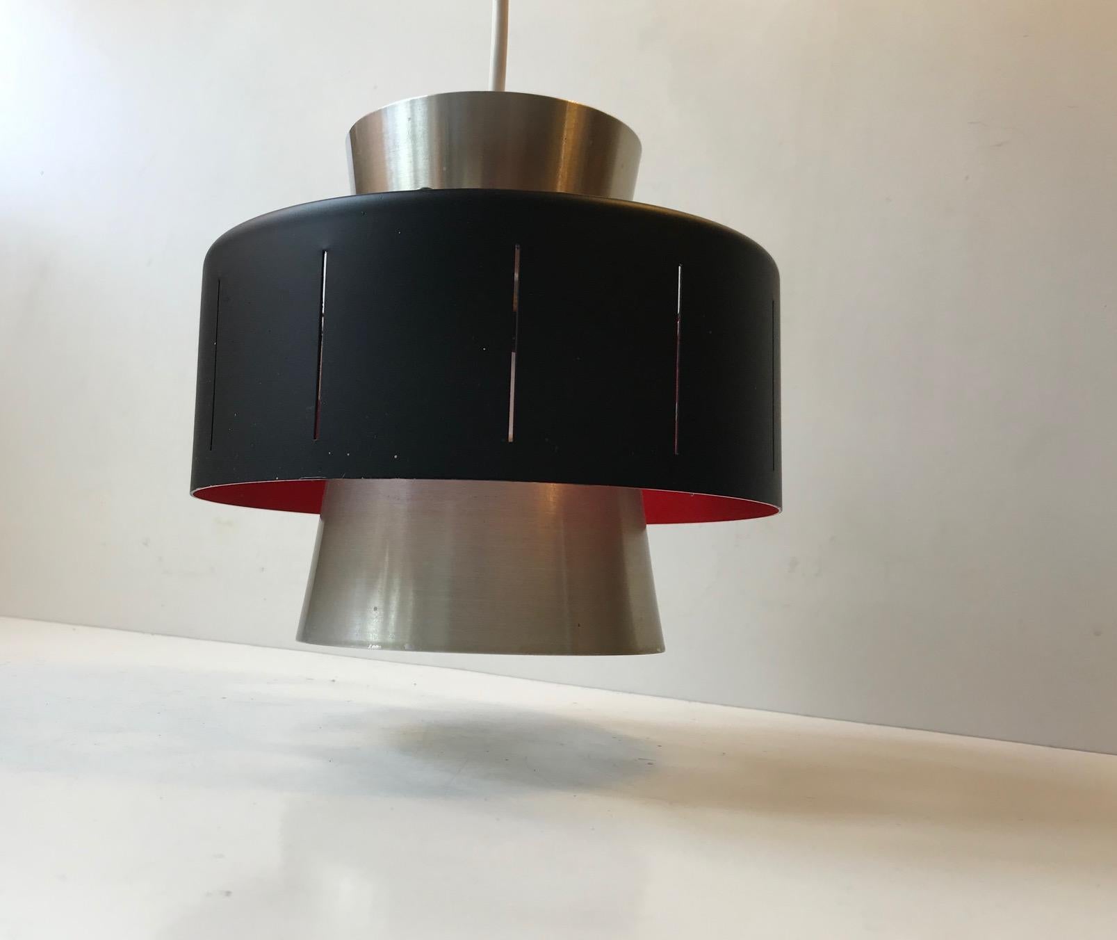 Saturn, Space Age Pendant Lamp from Vitrika, Denmark, 1970s In Good Condition For Sale In Esbjerg, DK