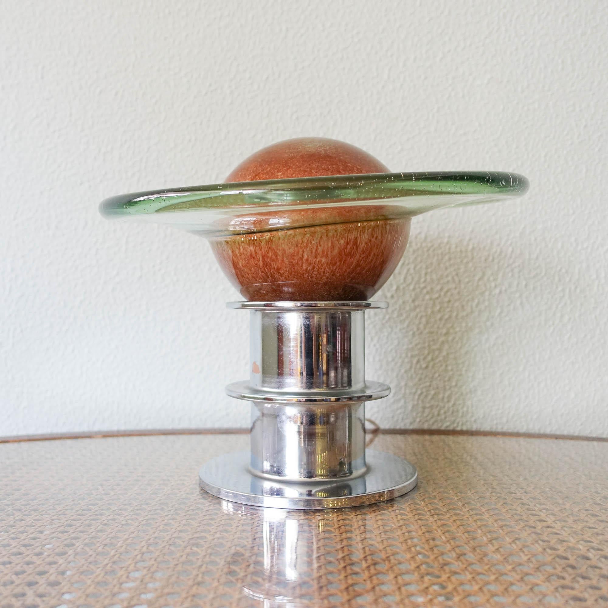 Italian Saturn Space Age Table Lamp, 1970's For Sale