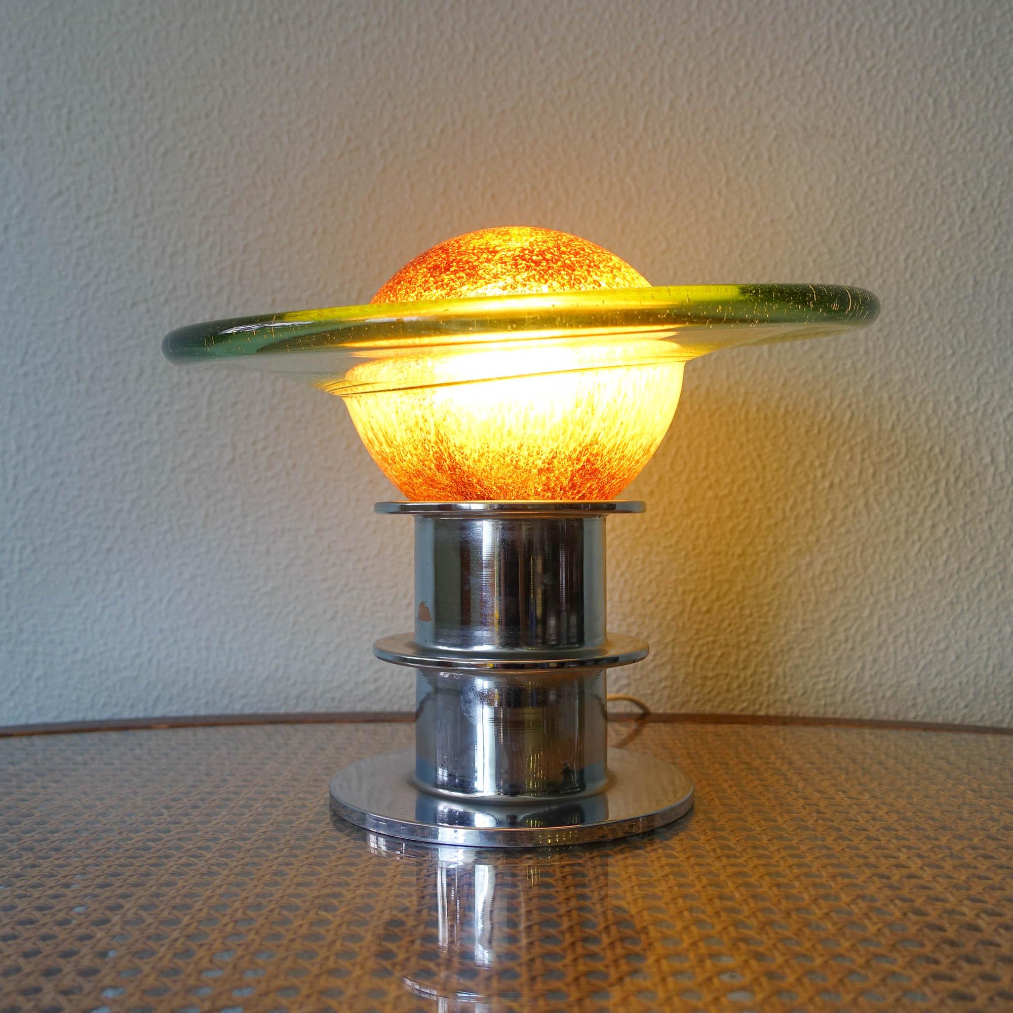 Saturn Space Age Table Lamp, 1970's In Good Condition For Sale In Lisboa, PT
