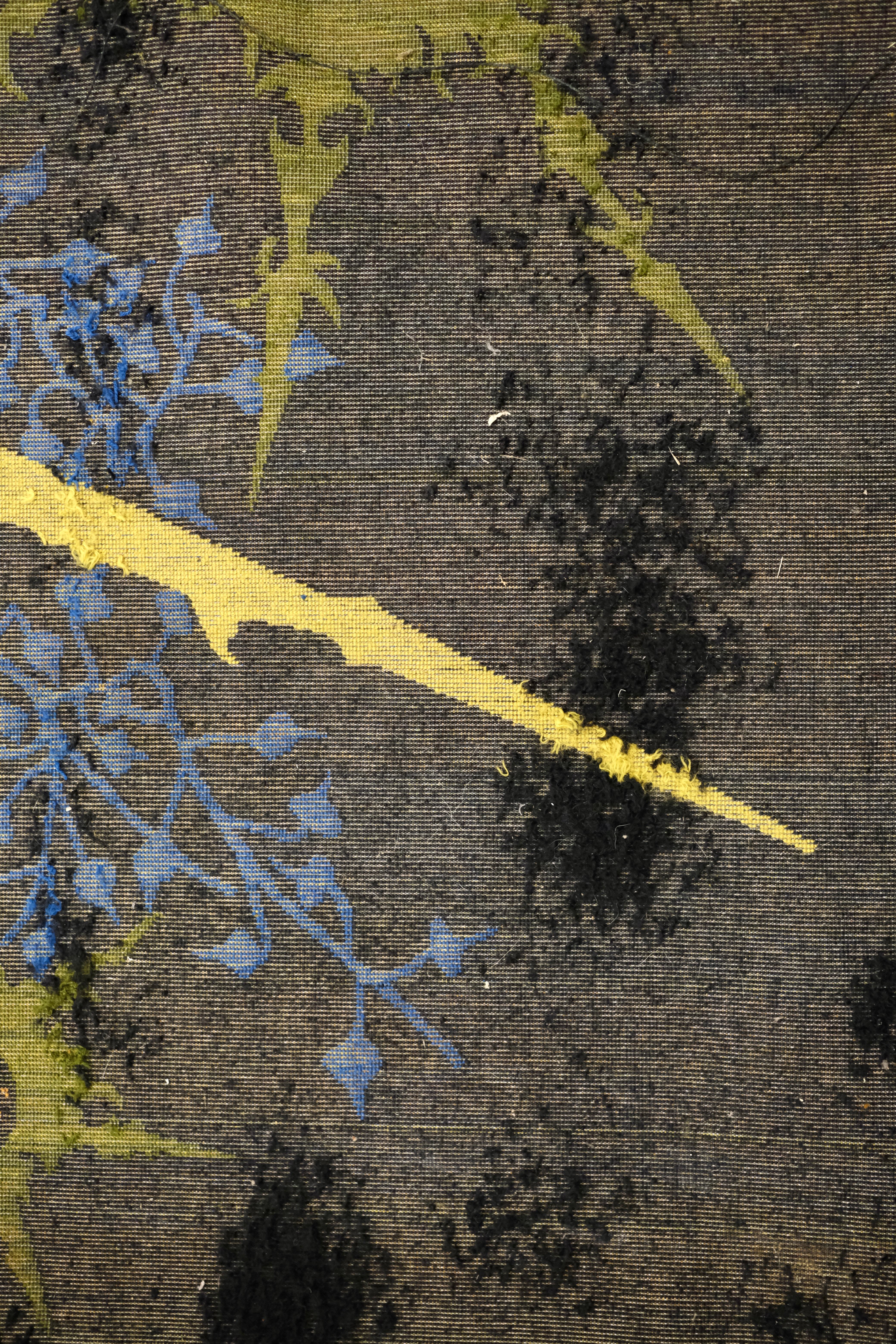 Alfombra de lana Saturne XXL, de Marc Petit para Saint-Frères, De Leers, Francia, años 60 en venta 13