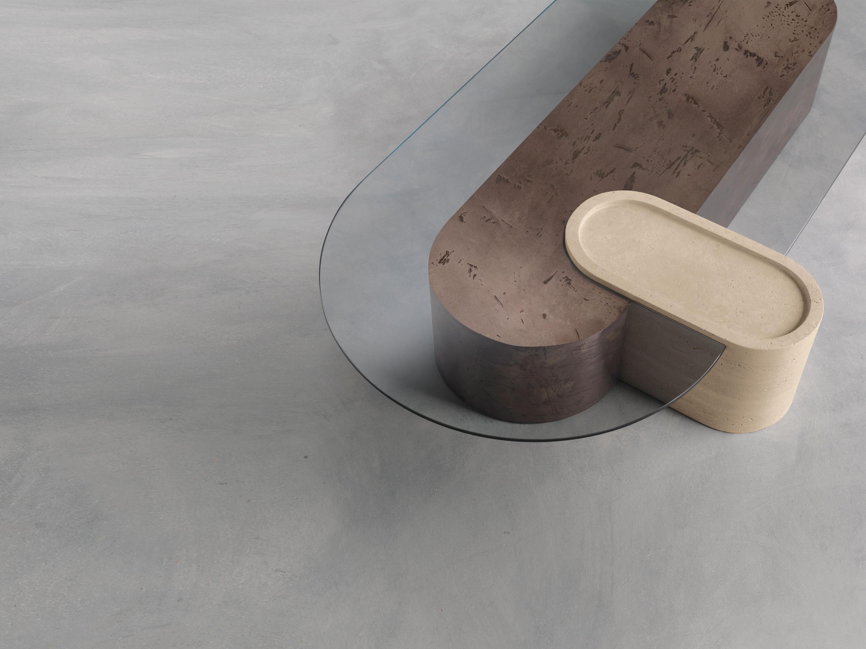 italien Table basse Saturnia de Somaschini en vente