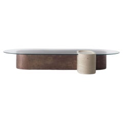 Saturnia, Multi material coffee table, Dainelli Studio for Somaschini, Italy