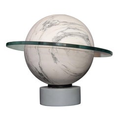 Saturnina Cordless Lamp in Alpi Apuane Green Marble