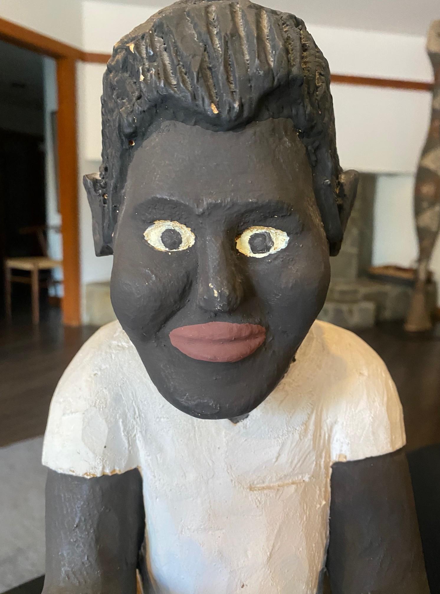 Sculpture d'art populaire cubain signée Saturnino Portuonda Pucho Odio en vente 2