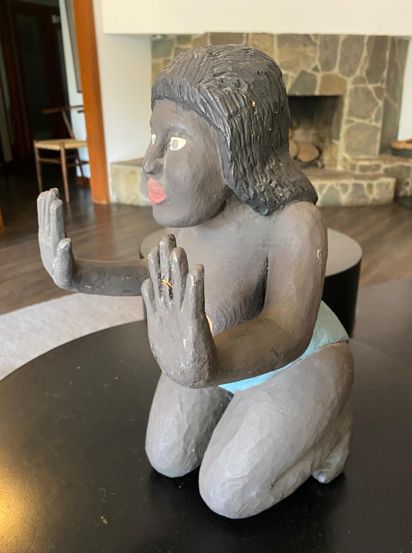 Sculpture d'art populaire cubain signée Saturnino Portuonda Pucho Odio en vente 8