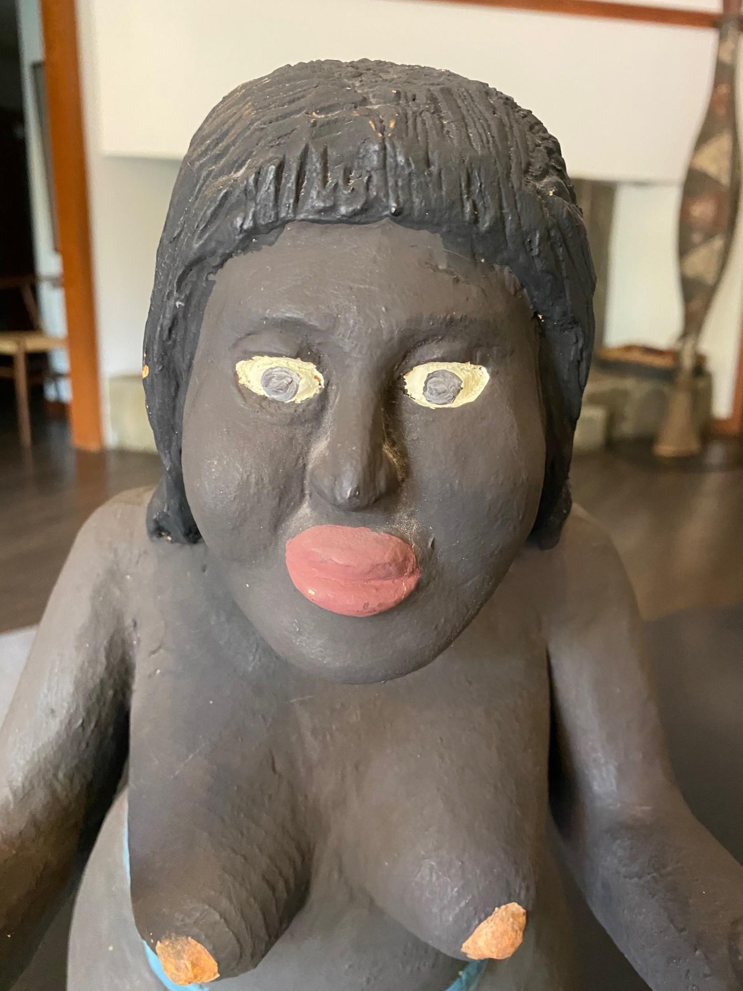 Sculpture d'art populaire cubain signée Saturnino Portuonda Pucho Odio en vente 9