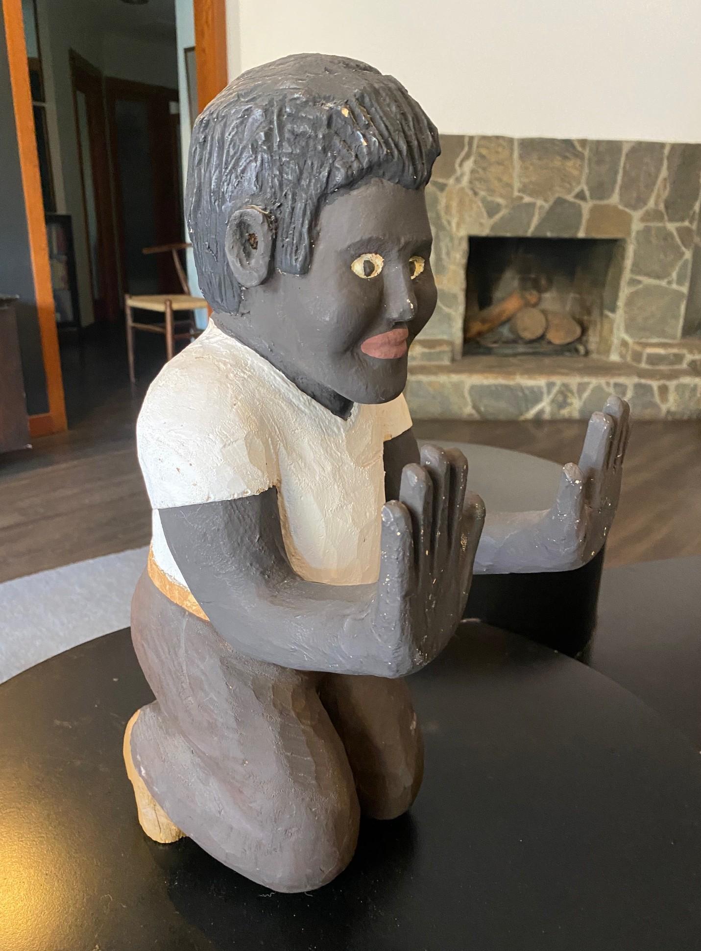 Sculpture d'art populaire cubain signée Saturnino Portuonda Pucho Odio en vente 1