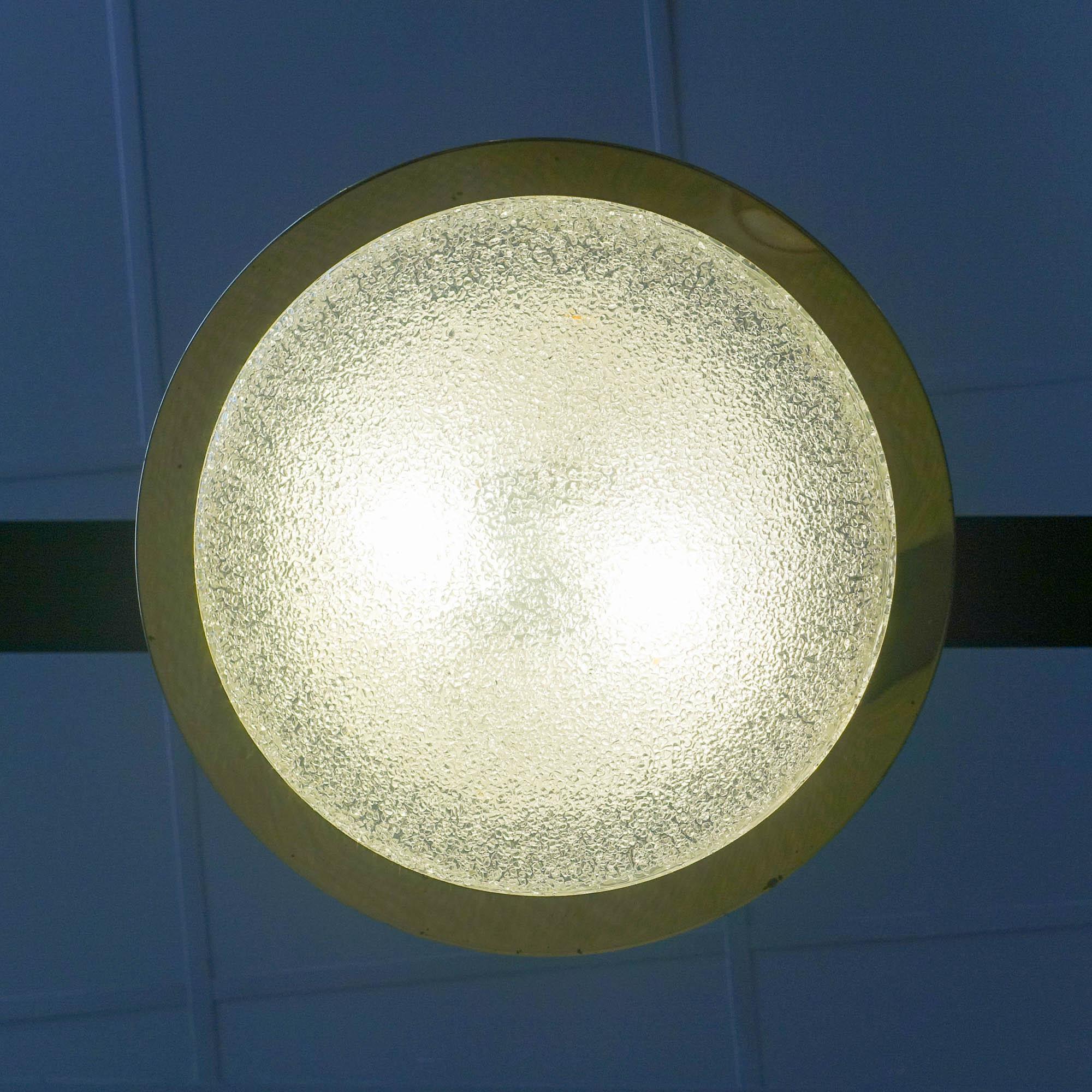 Glass Saturno Ceiling Light from Doria Leuchten, 1960s