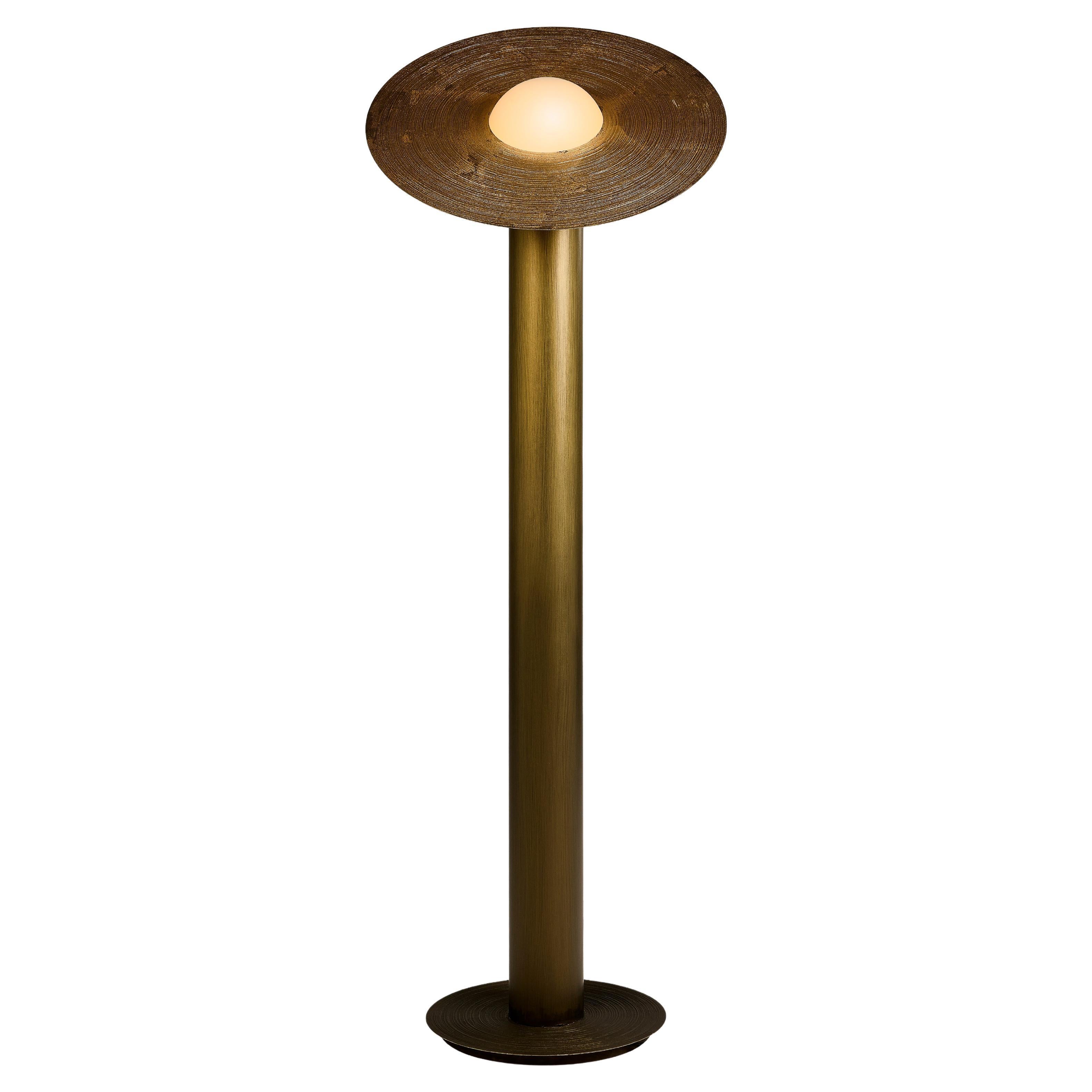 Saturno Floor Lamp with a Tilting Disc by Disain1971