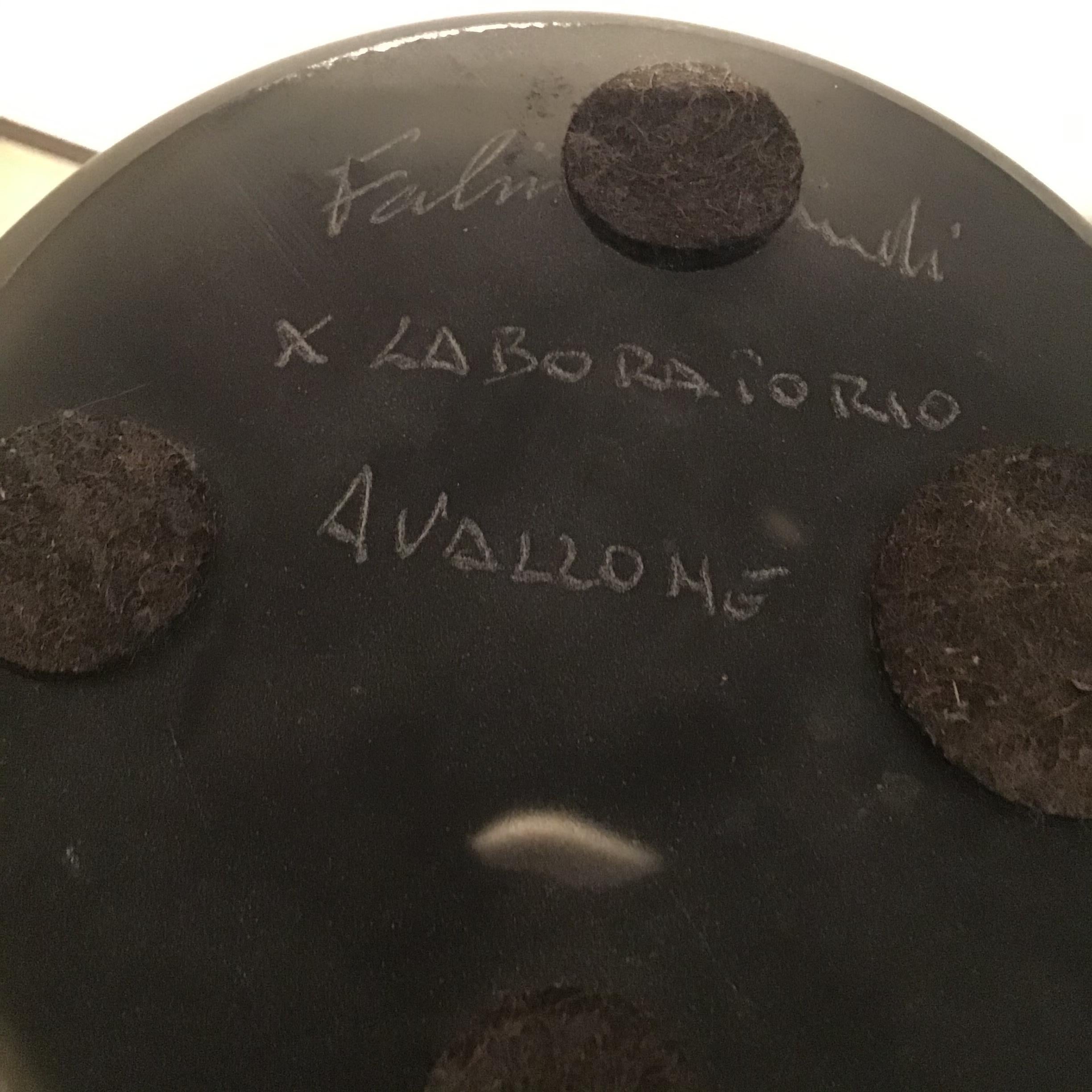 #SaturnoLaboratorio Avallone Fabiano Amadi Jarrón Cotissonero e Cristallo 2012 en venta 2