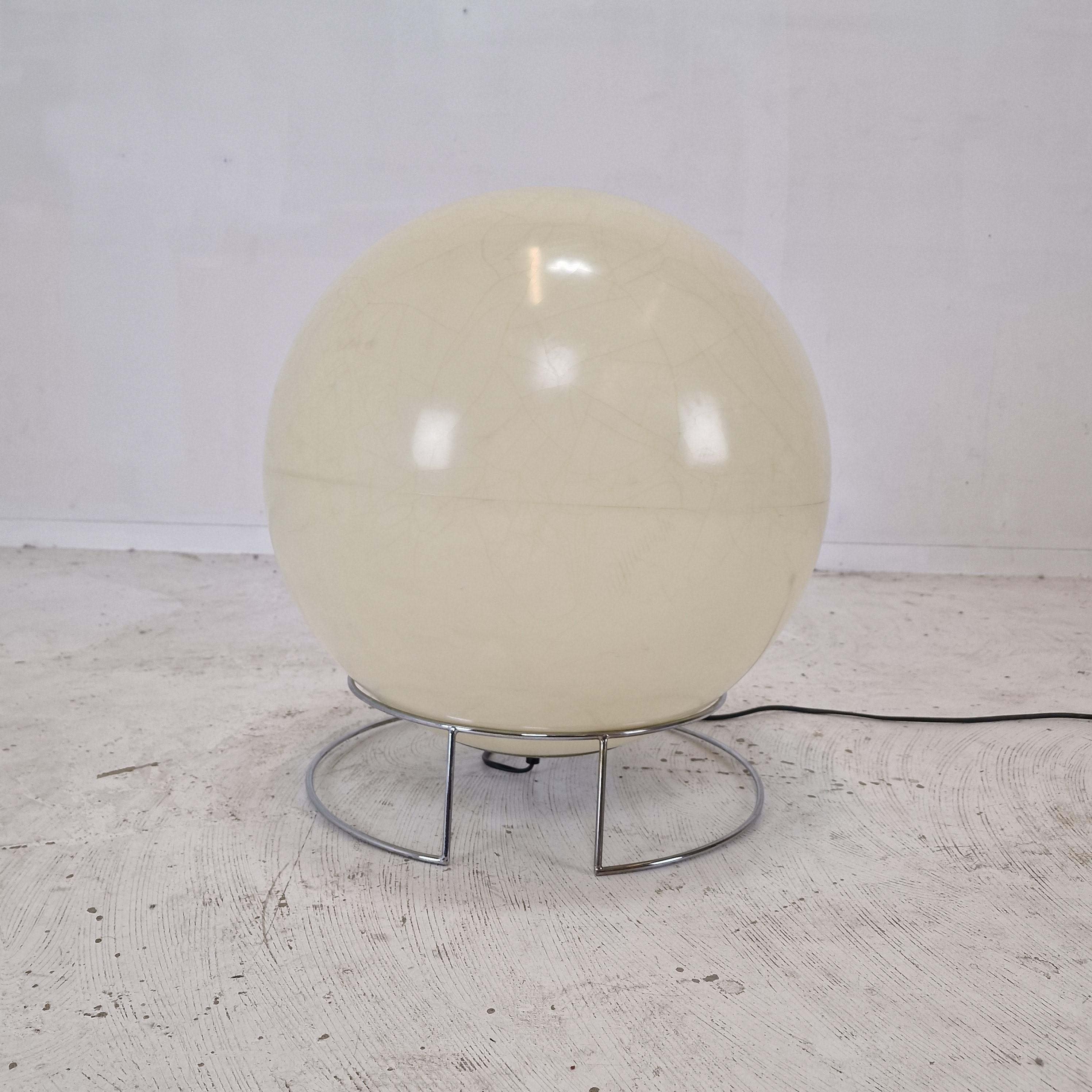 Metal “Saturnus” Floor or Table Lamp by Raak, The Netherlands 1971 For Sale