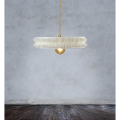 Lampe suspendue Saturnus blanche par SKRYTA