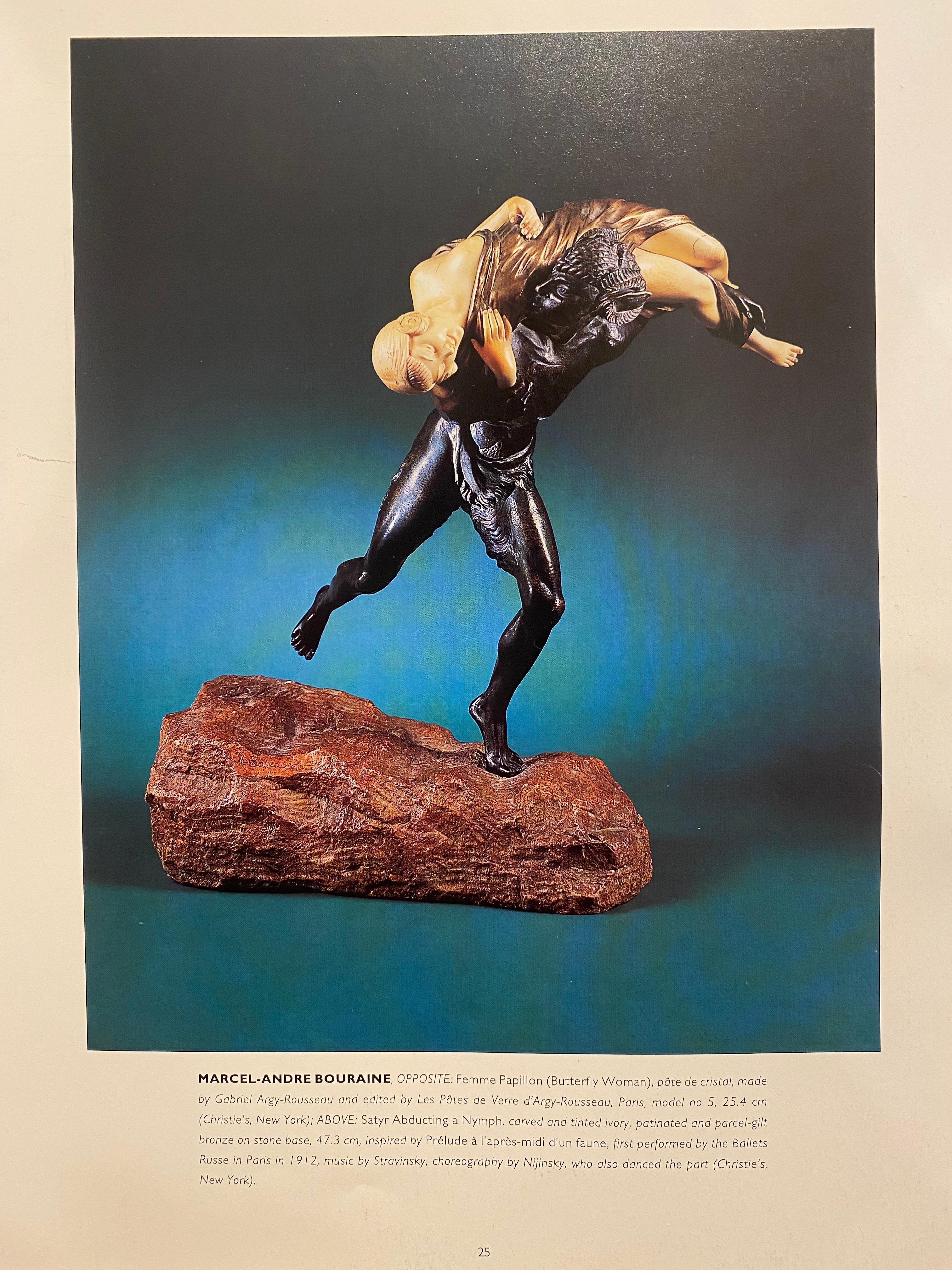 Bronze Art Deco Satyr Abducting a Nymph Sculpture by Marcel Bouraine For Sale