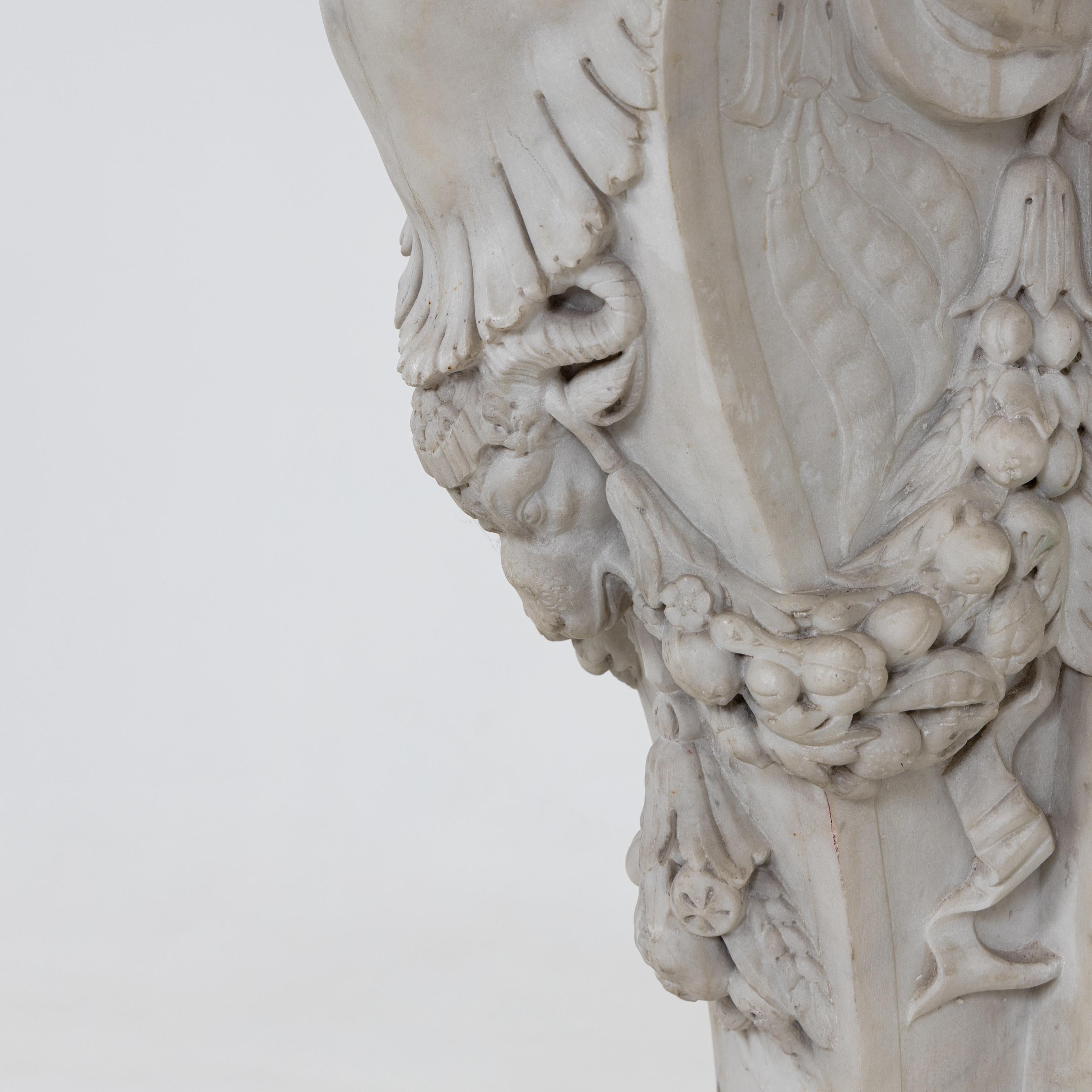 Satyr as a Mantel Piece Pilaster, Italy 19th Century For Sale 8