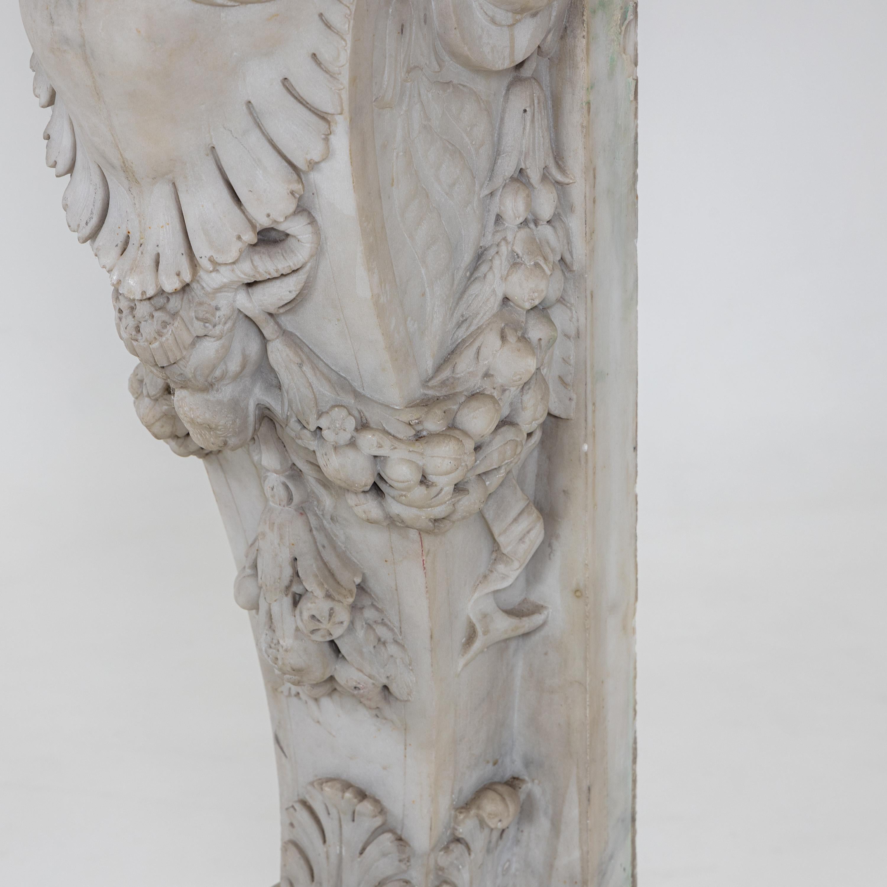 Satyr as a Mantel Piece Pilaster, Italy 19th Century For Sale 12