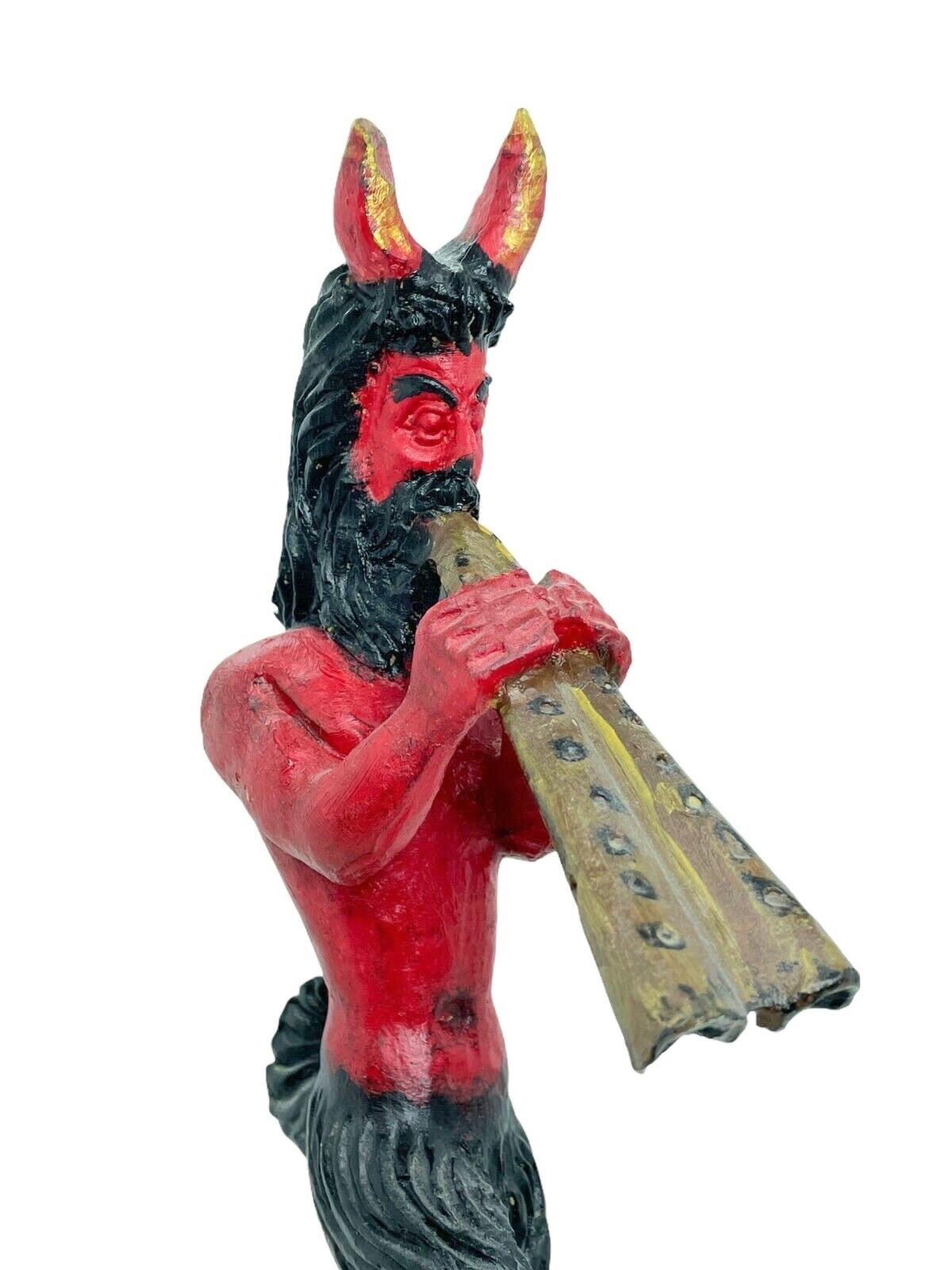 Austrian Satyr Centaur Krampus Devil w. Horns vintage Figure Sculpture Austria For Sale