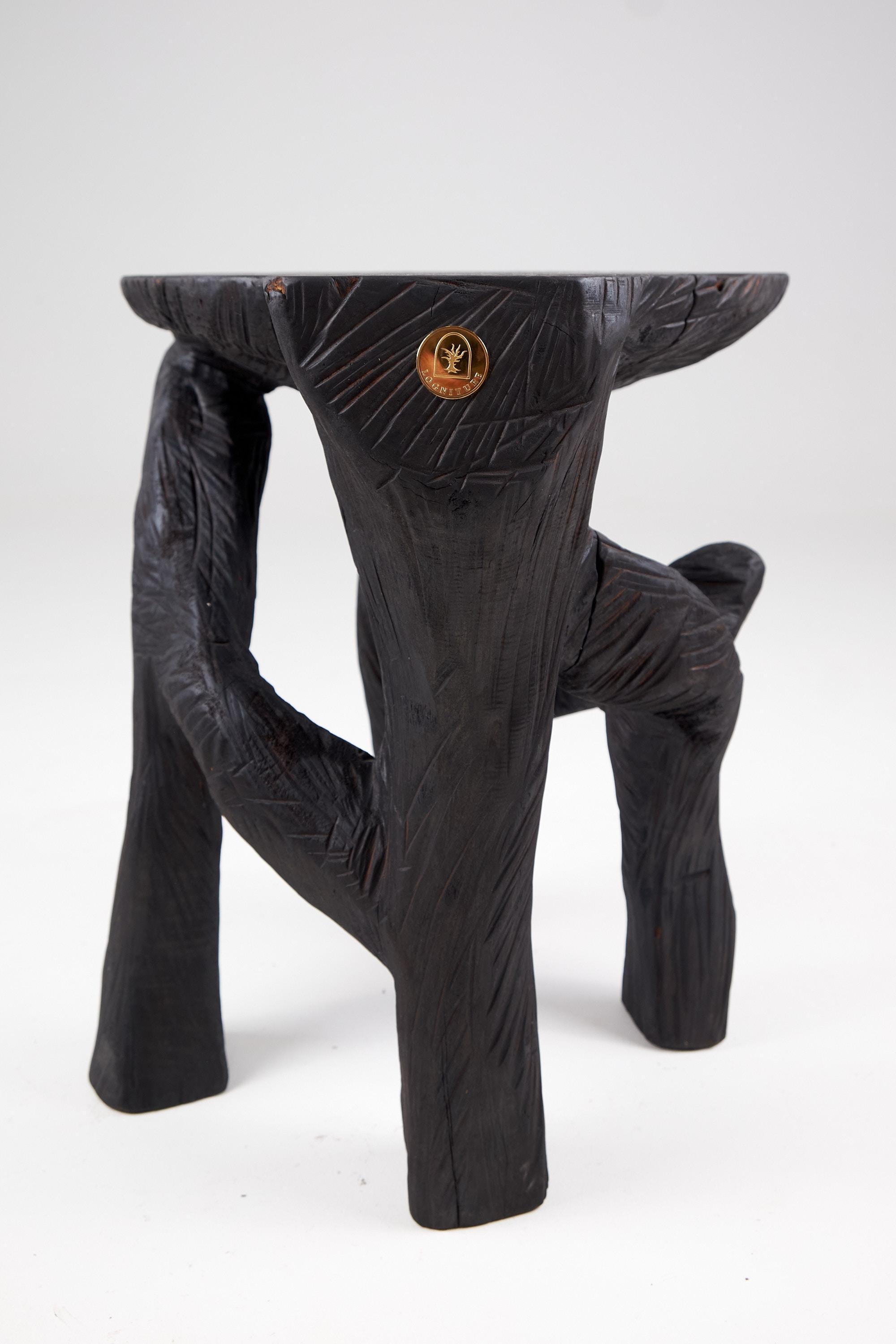 Satyrs, Massivholz-Skulptur, Beistelltisch Original Contemporary Design im Angebot 6