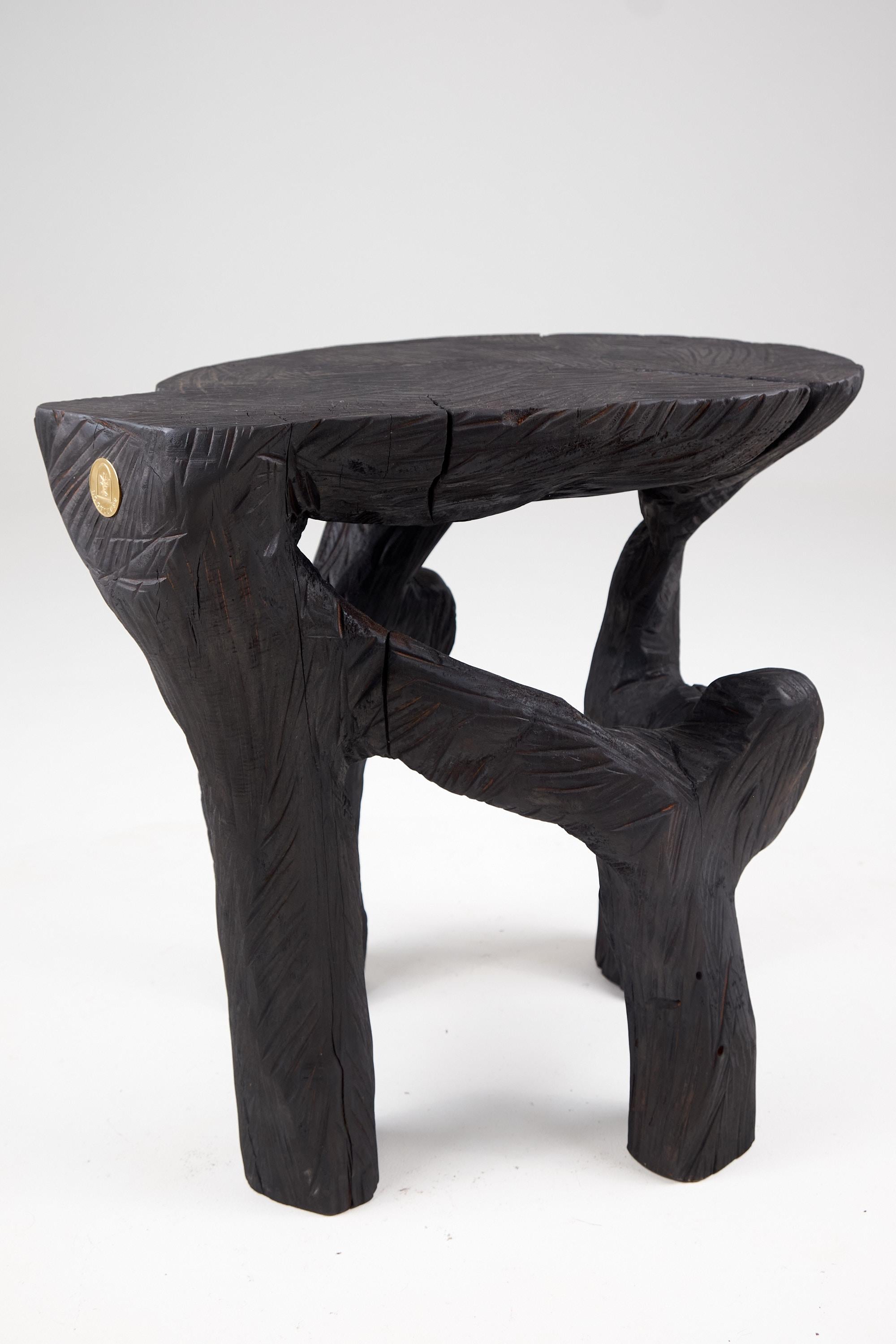 Satyrs, Massivholz-Skulptur, Beistelltisch Original Contemporary Design im Angebot 8
