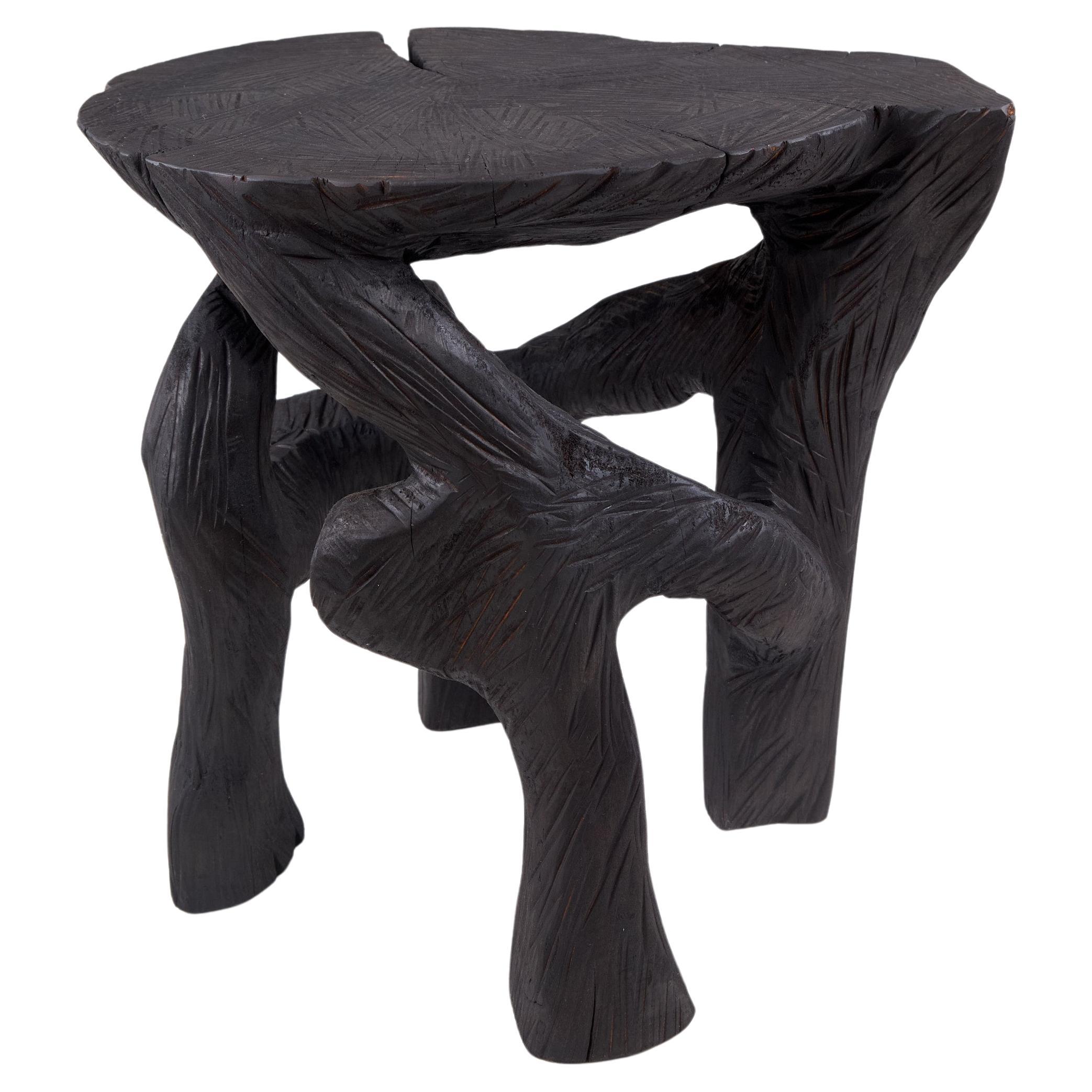 Satyrs, Massivholz-Skulptur, Beistelltisch Original Contemporary Design
