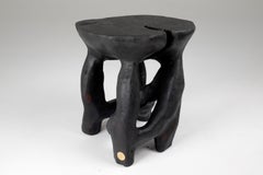 Satyrs, Solid Wood Sculptural Side, Table Original Contemporary Design