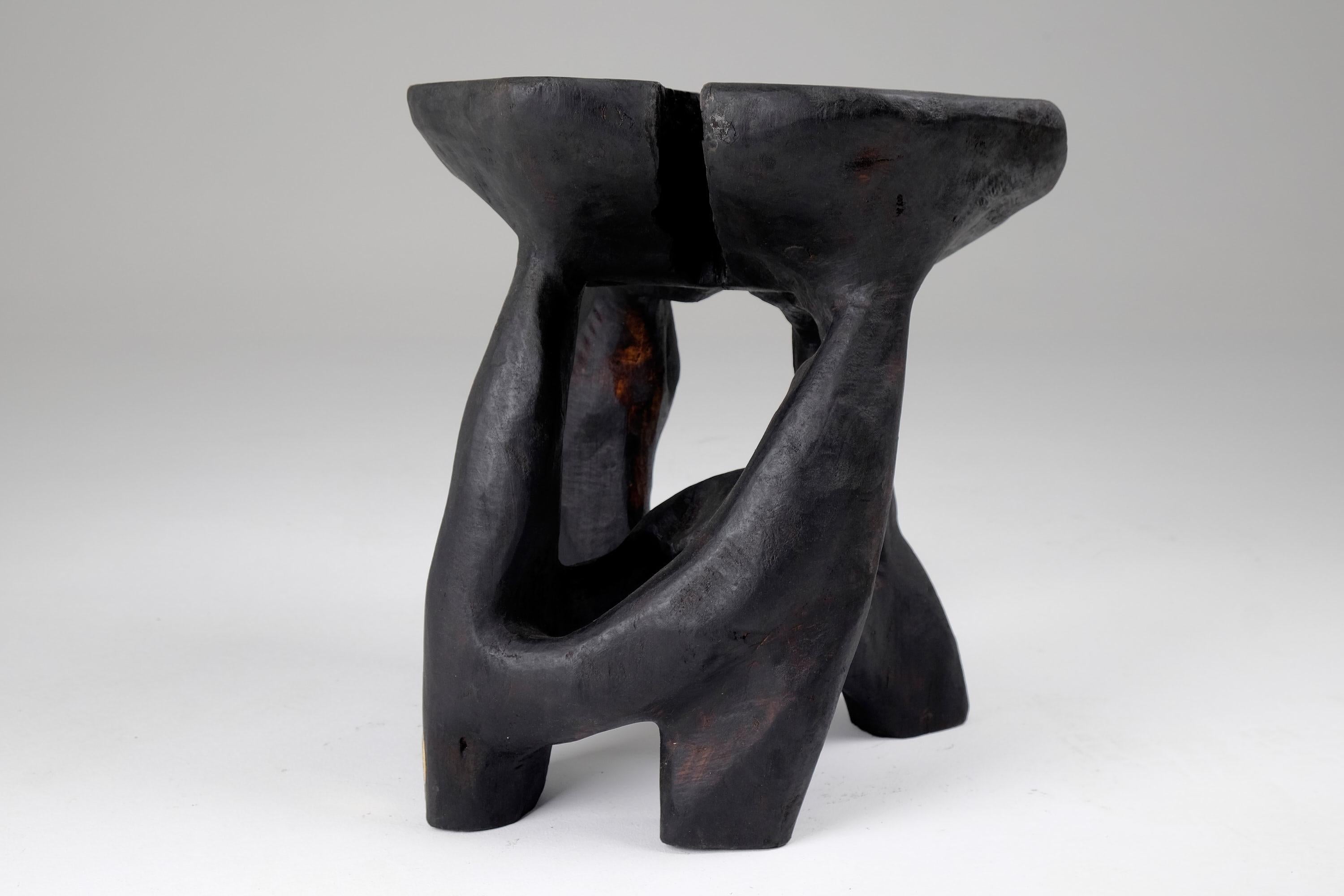 Satyrs, Solid Wood Sculptural Side, Table Original Contemporary Design In New Condition In Stara Gradiška, HR