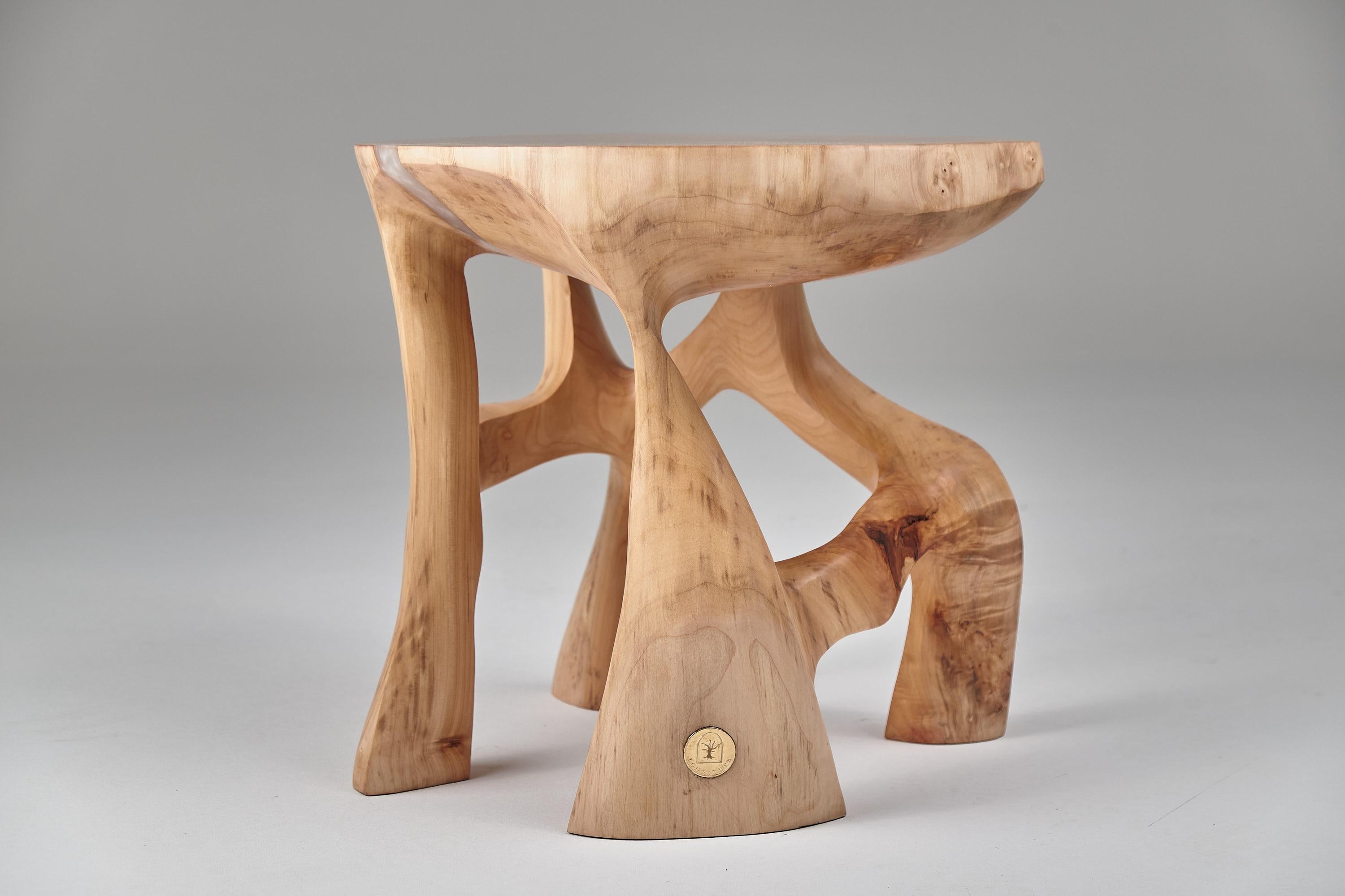 Satyrs, Solid Wood Sculptural Side, Table Original Contemporary Design, Lognitur In New Condition In Stara Gradiška, HR