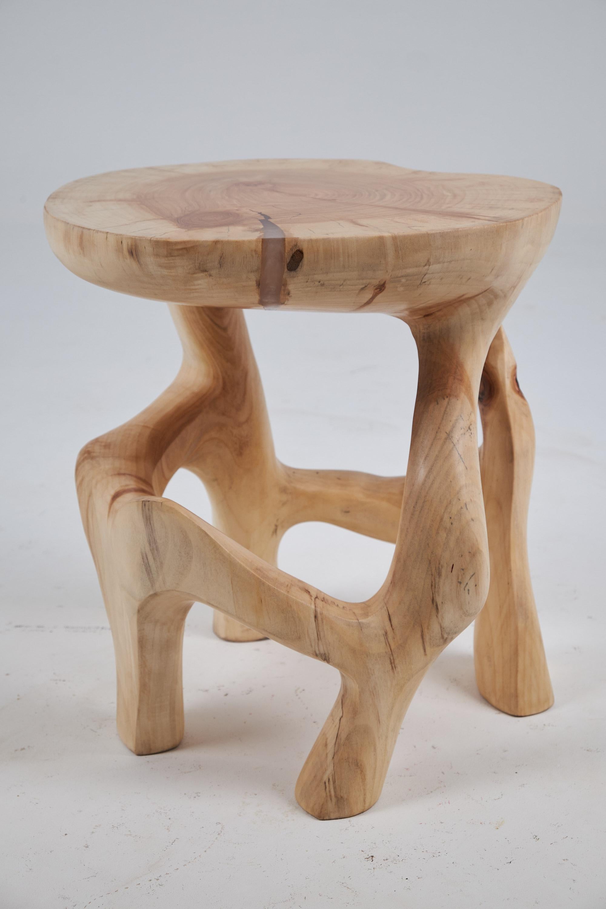 Satyrs, Solid Wood Sculptural Side, Table Original Contemporary Design, Lognitur In New Condition In Stara Gradiška, HR