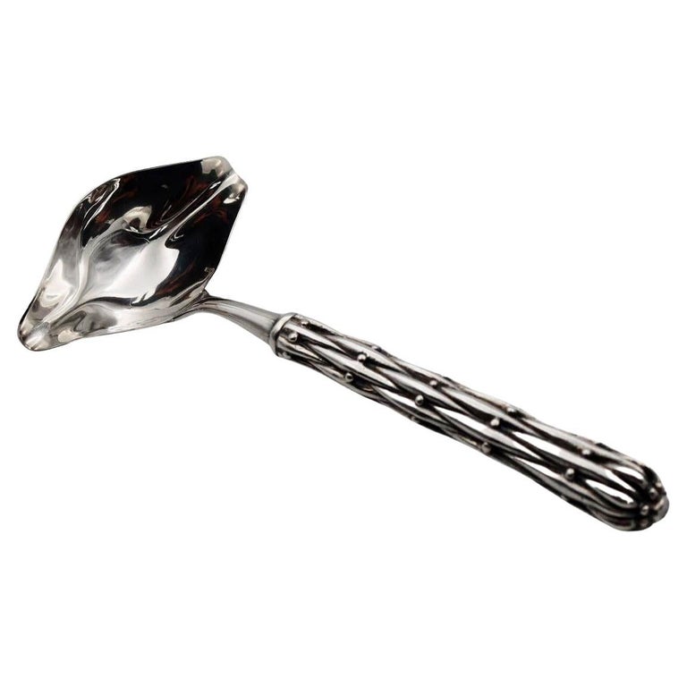 Sauce Spoon in Silver Bronze For Sale