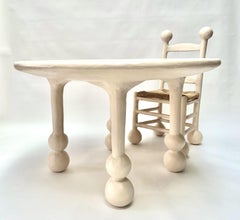 Saucer Dining Set, Includes Four Chairs and 48" Table by Brent Warr Studios