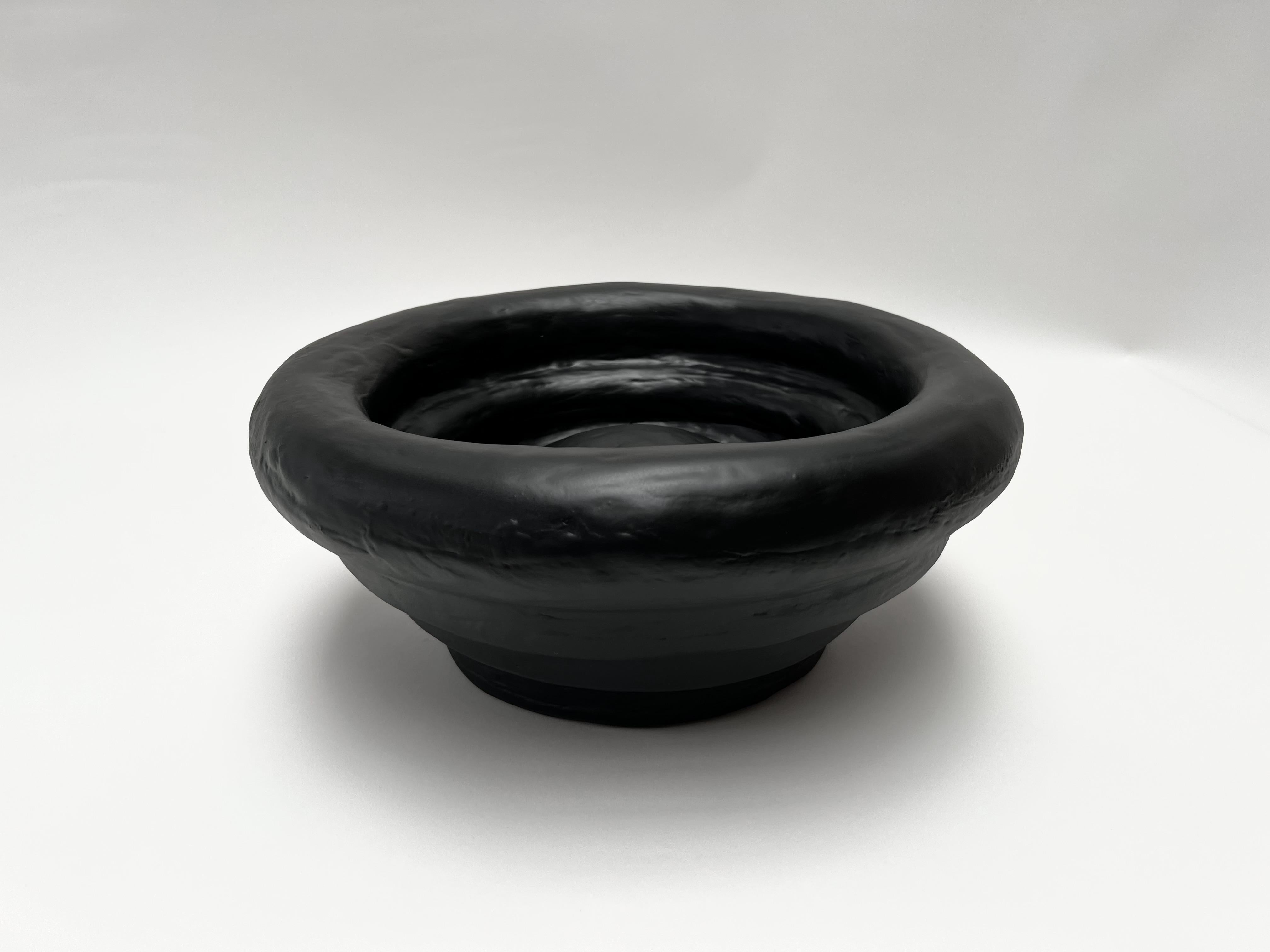 Post-Modern Saucer Fruit Bowl in Gypsum & Fiberglass by Brent Warr Studios For Sale