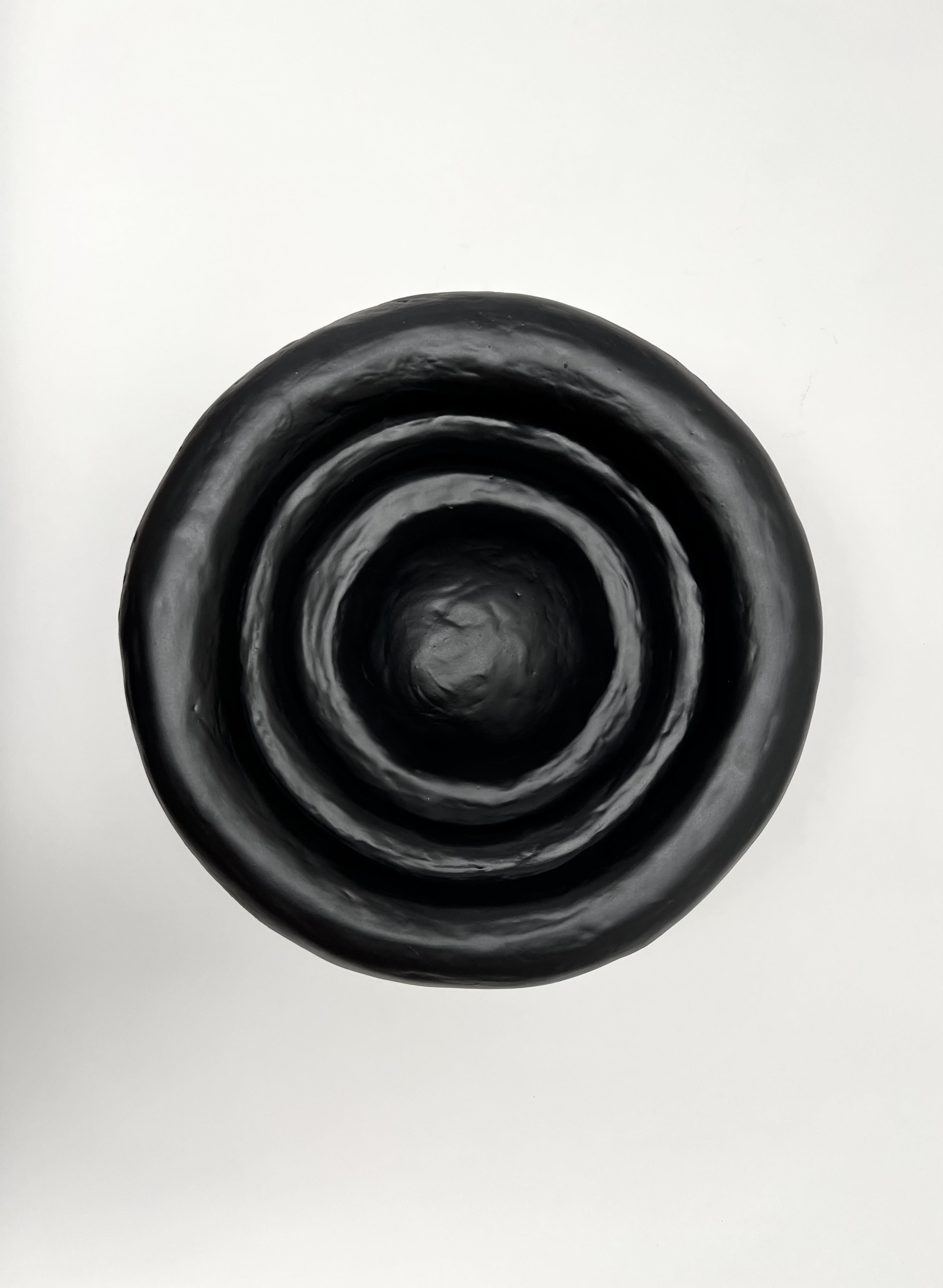 Hand-Crafted Saucer Fruit Bowl in Gypsum & Fiberglass by Brent Warr Studios For Sale