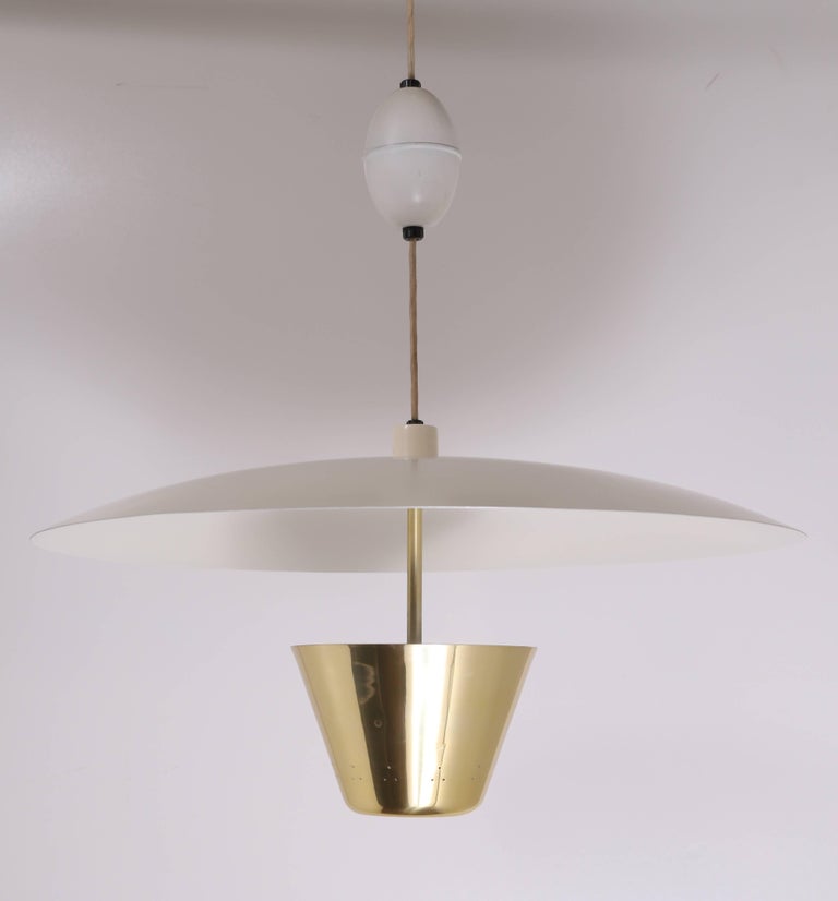 Saucer Pendant Light by Edward Wormley for Lightolier For Sale at 1stdibs