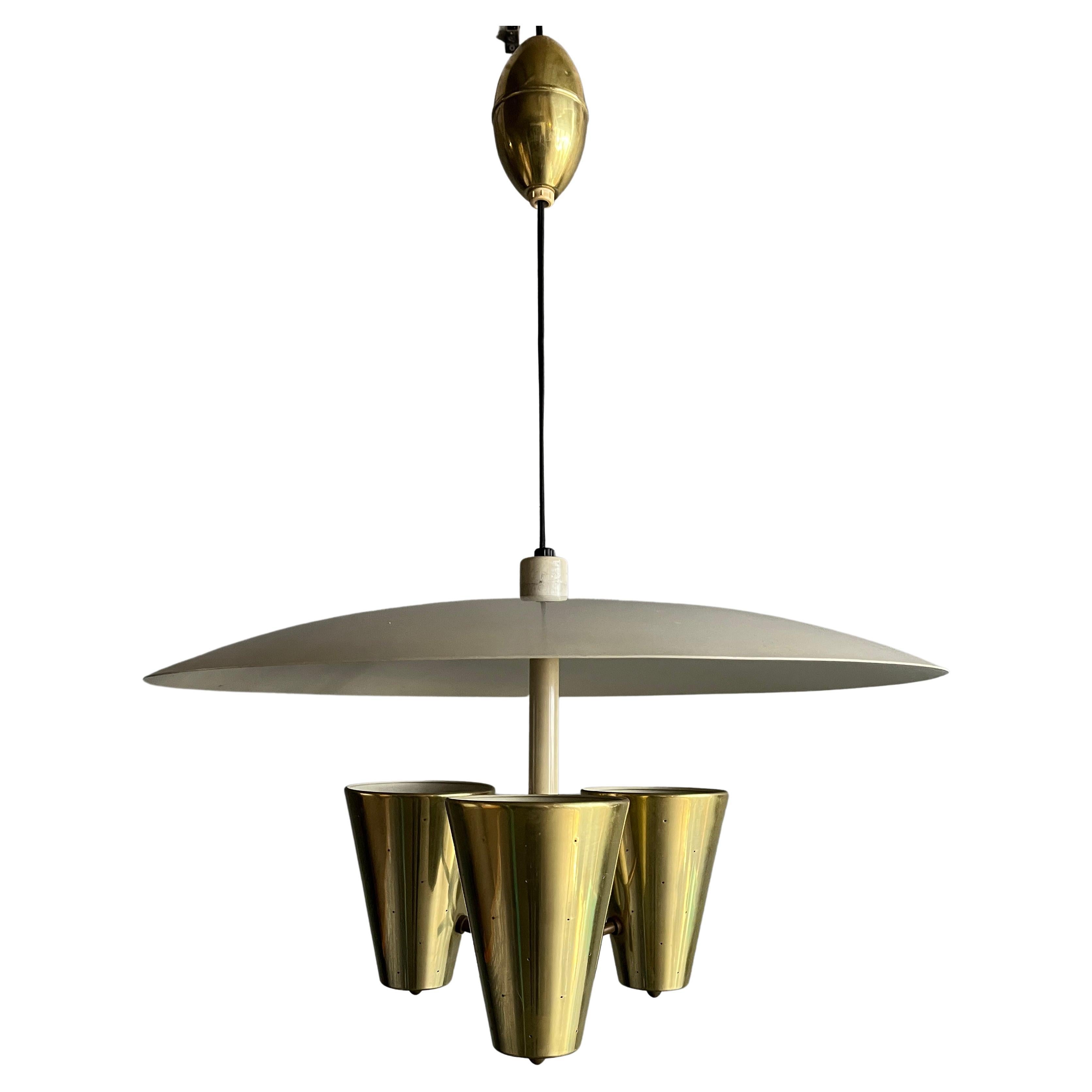Saucer Pendant Light by Edward Wormley for Lightolier For Sale 2