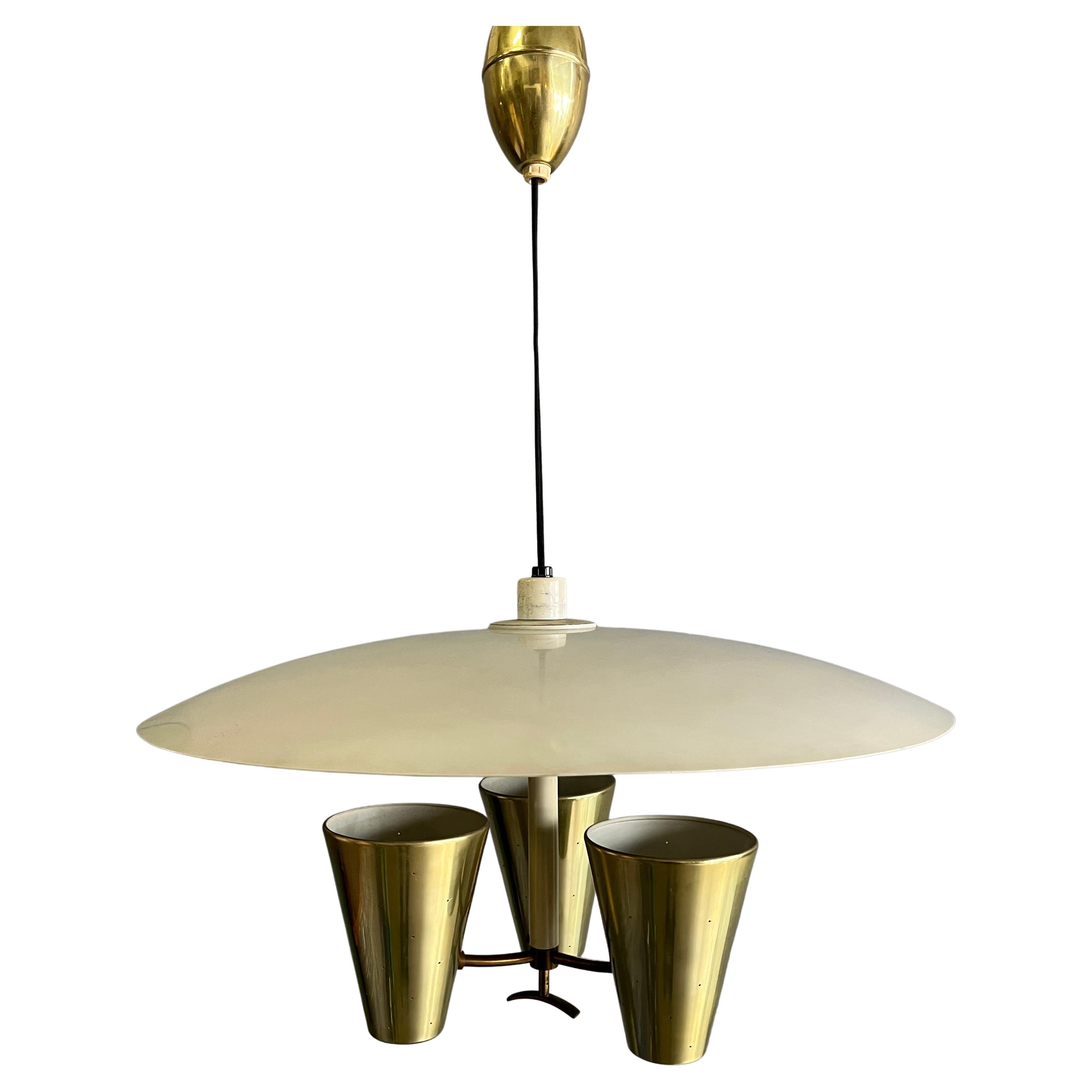 Saucer Pendant Light by Edward Wormley for Lightolier For Sale