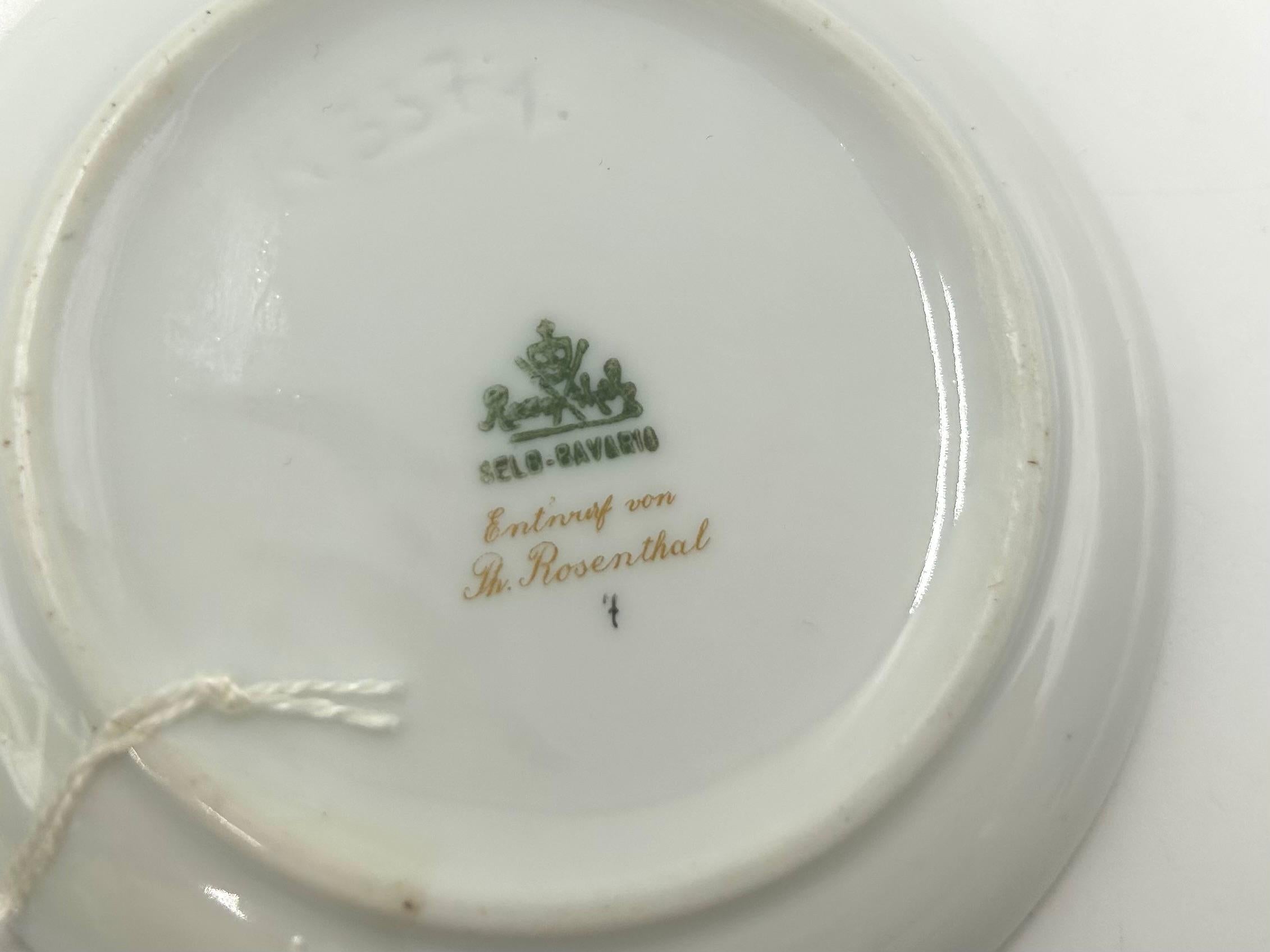 Saucer, Rosenthal, Germany, 1920 In Good Condition For Sale In Chorzów, PL