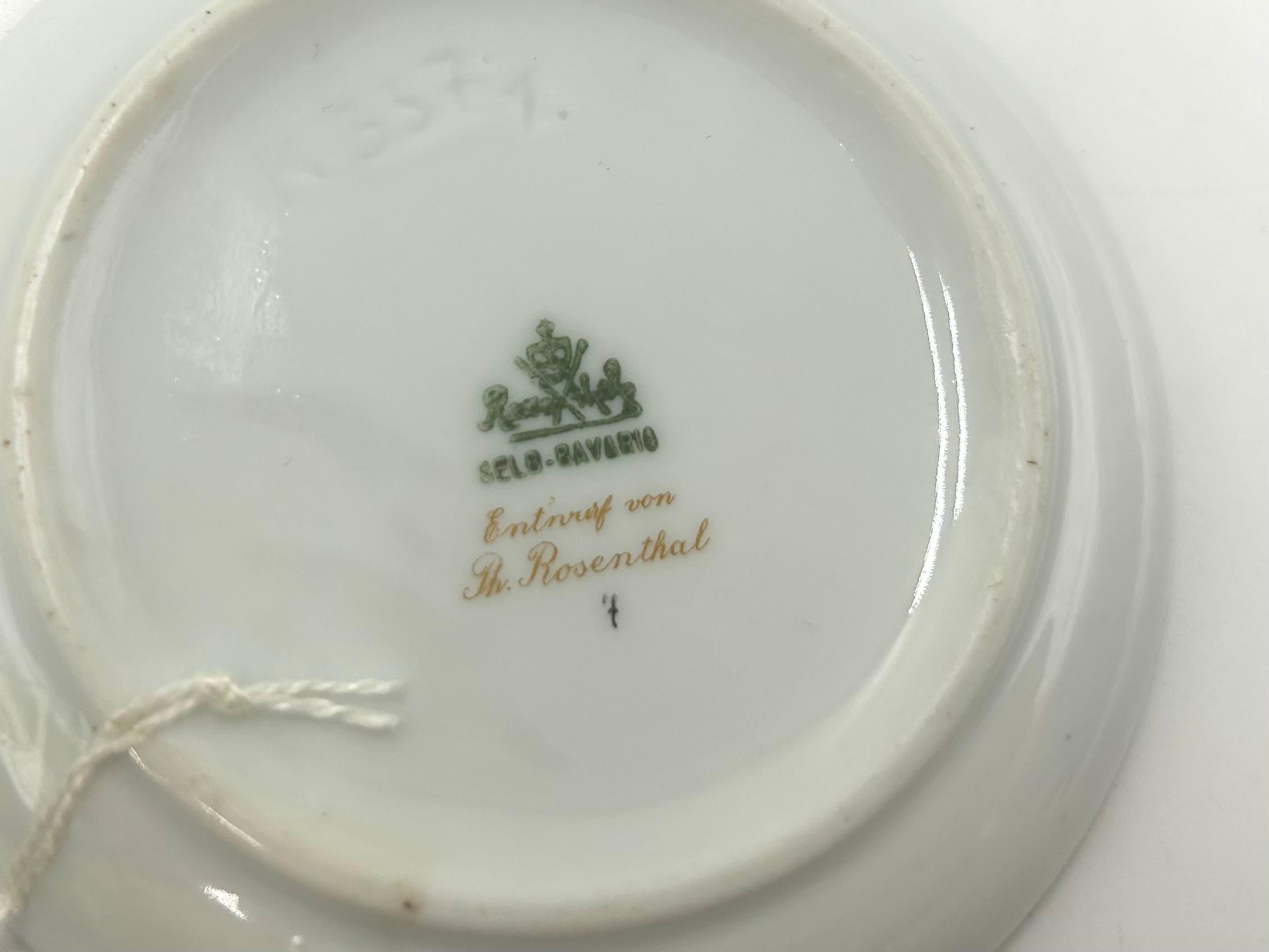 Saucer, Rosenthal, Germany, 1920 In Good Condition In Chorzów, PL