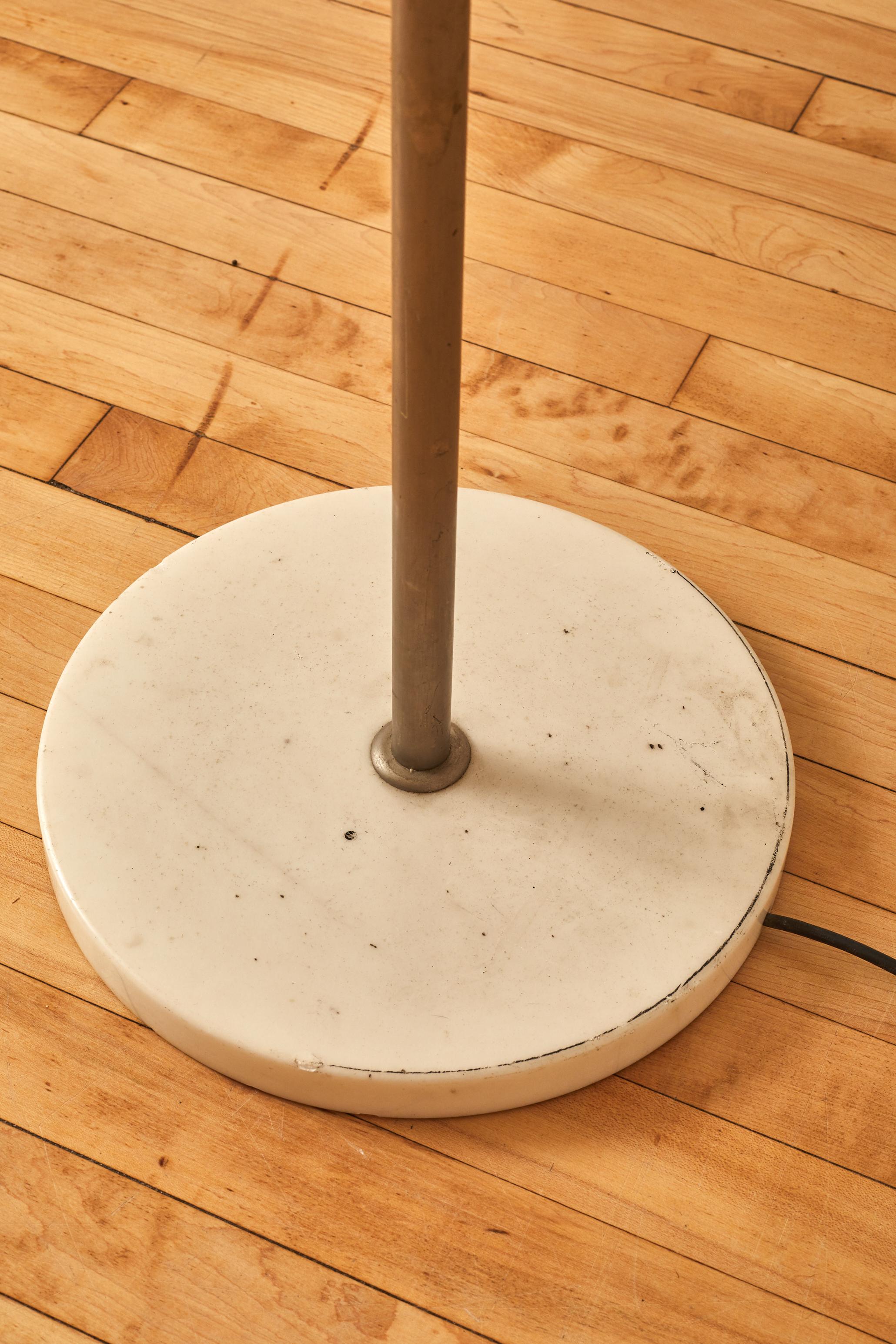 Italian Saucer Shade Floor Lamp in the Manner of Giussepi Ostuni For Sale