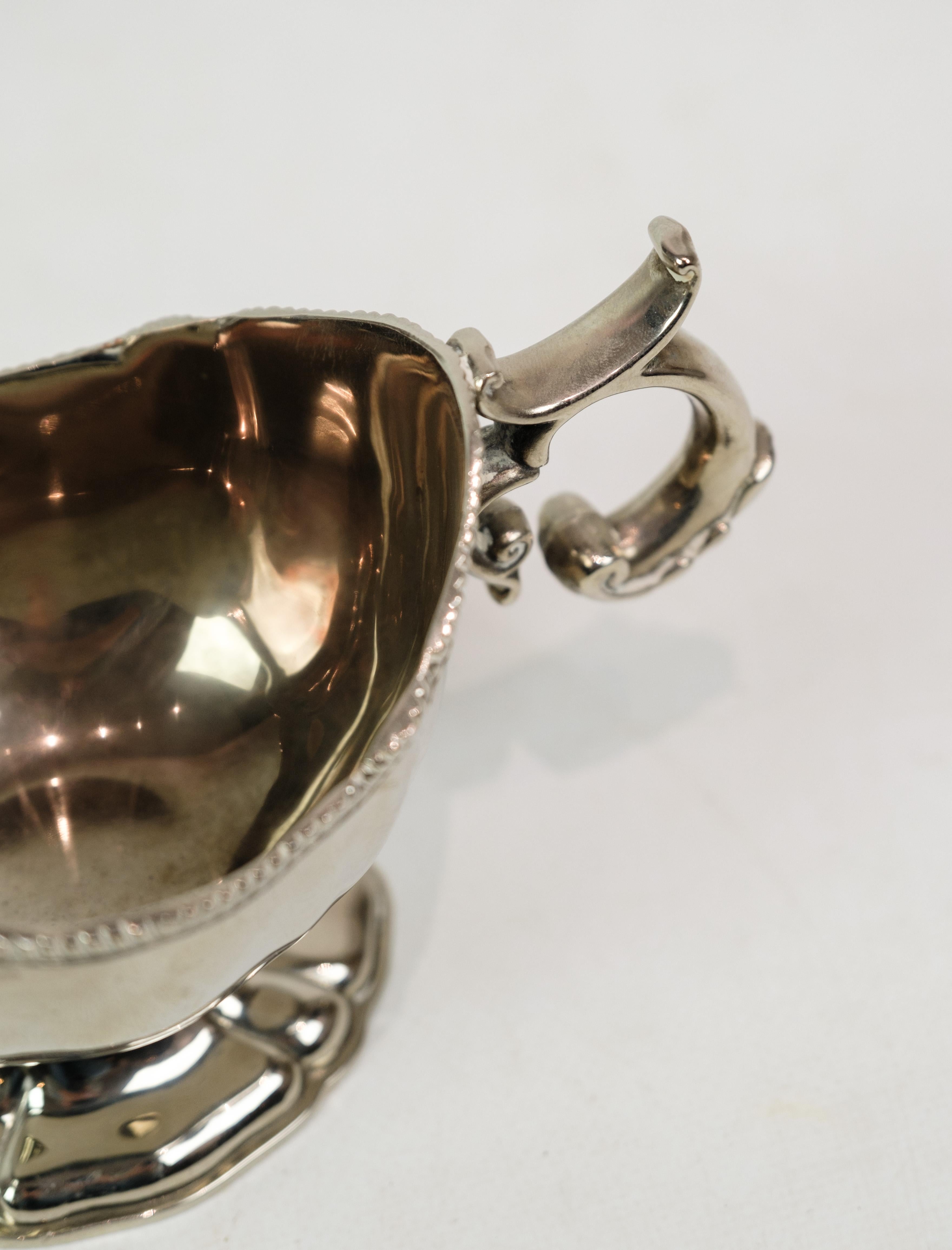 Saucer, silver stain, pearl edge, 1930s For Sale 4