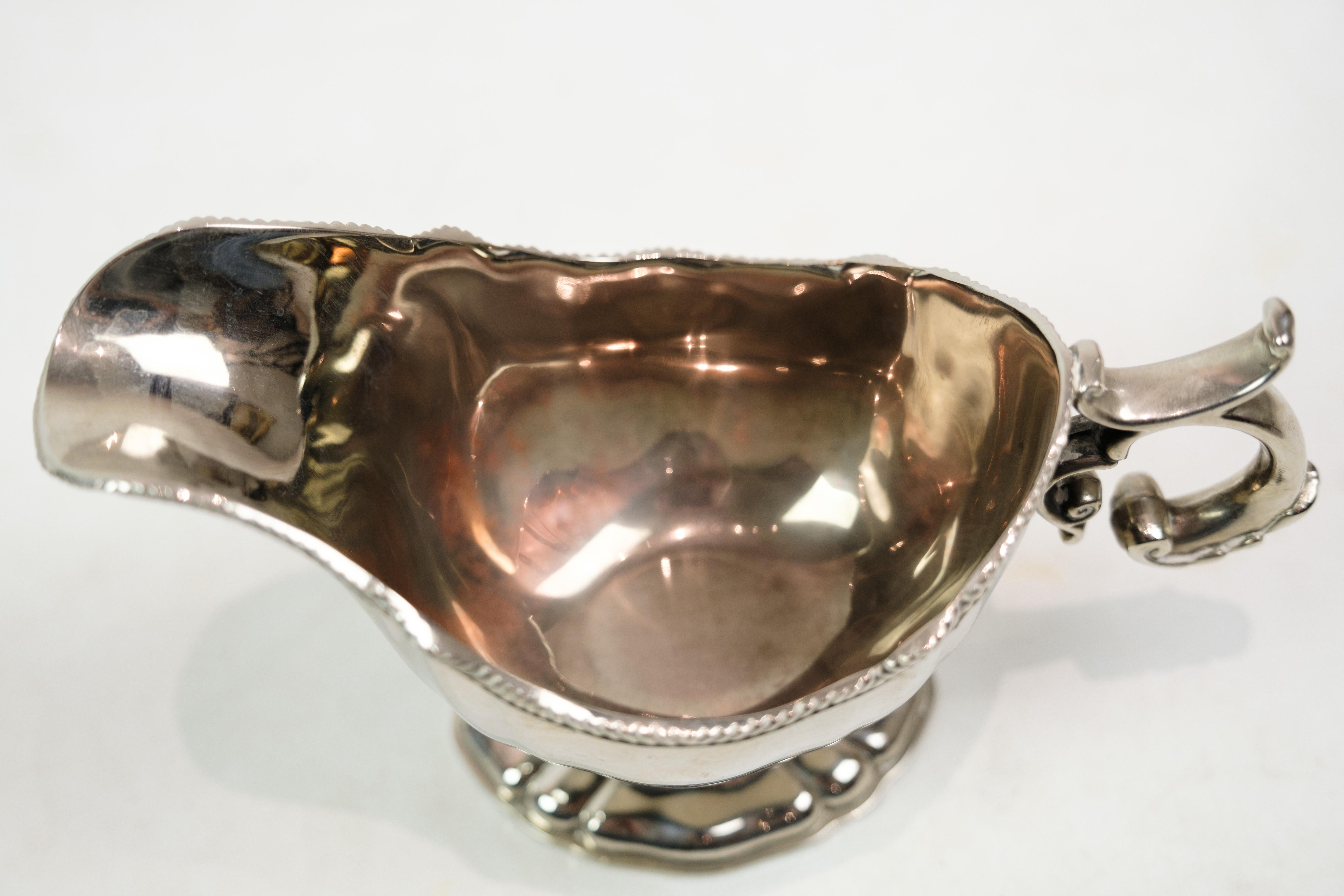 Saucer, silver stain, pearl edge, 1930s For Sale 2