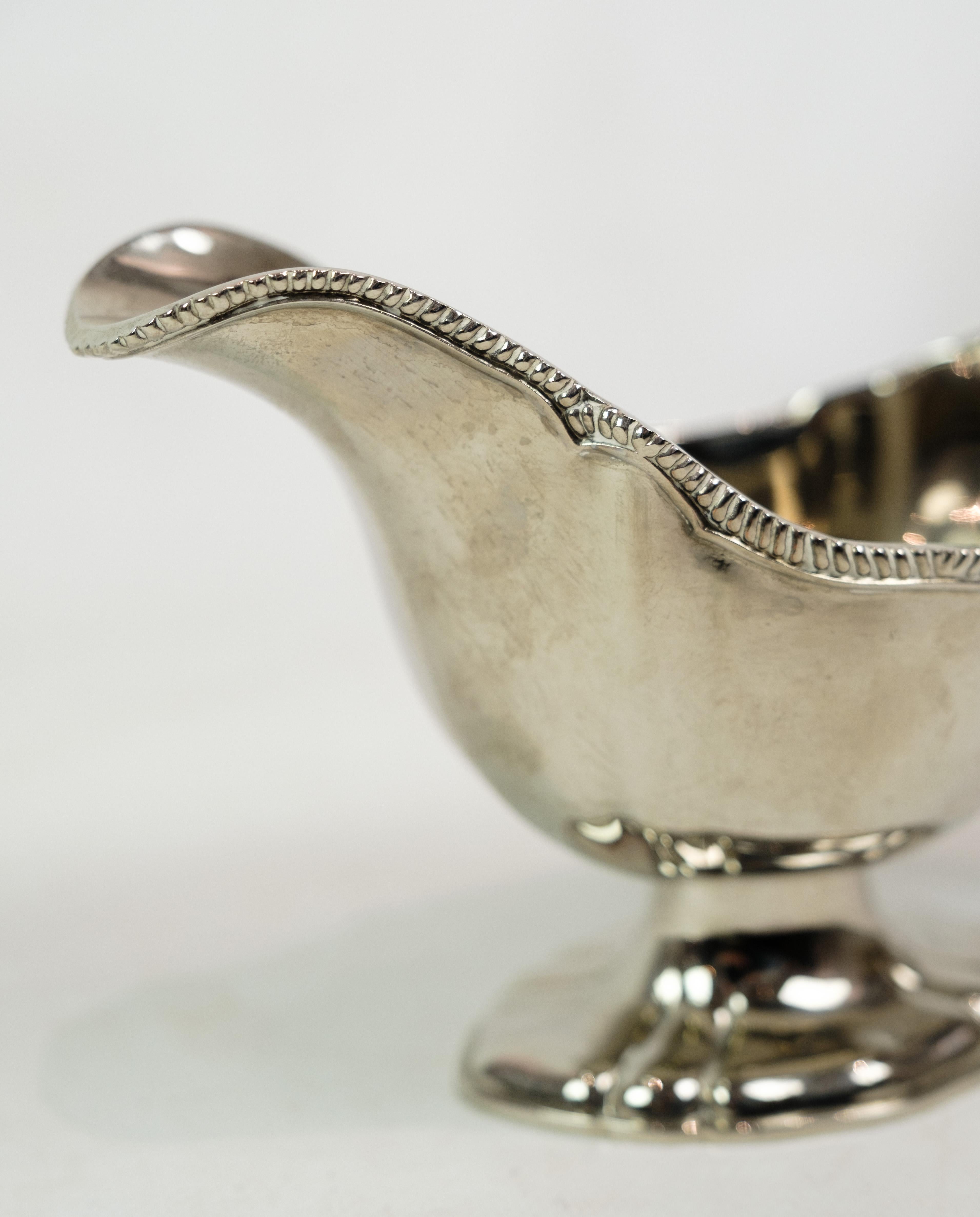Saucer, silver stain, pearl edge, 1930s For Sale 3