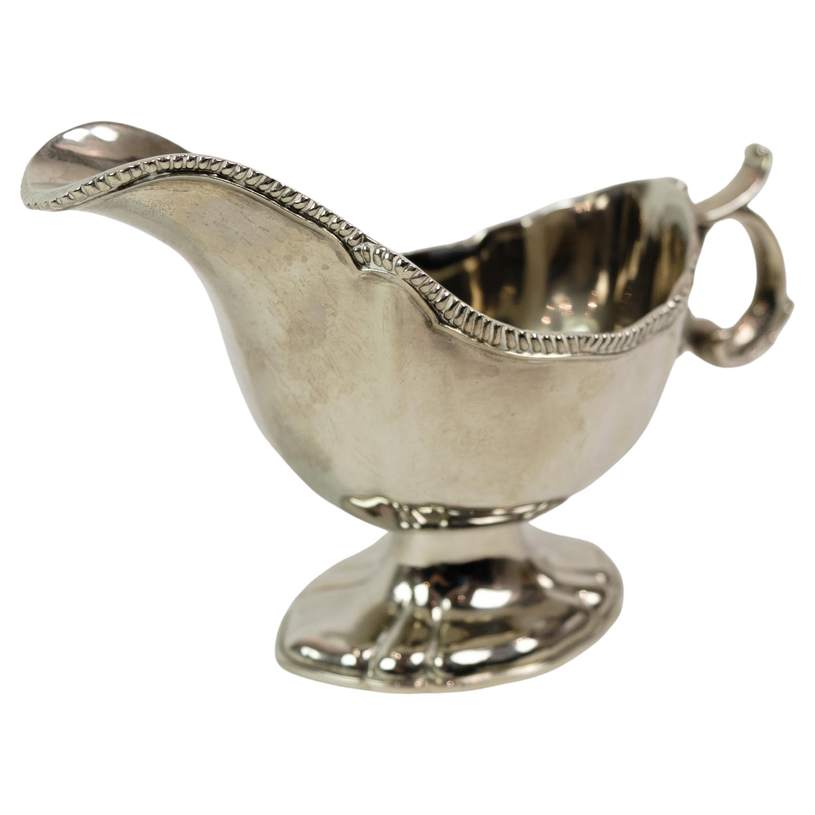 Saucer, silver stain, pearl edge, 1930s