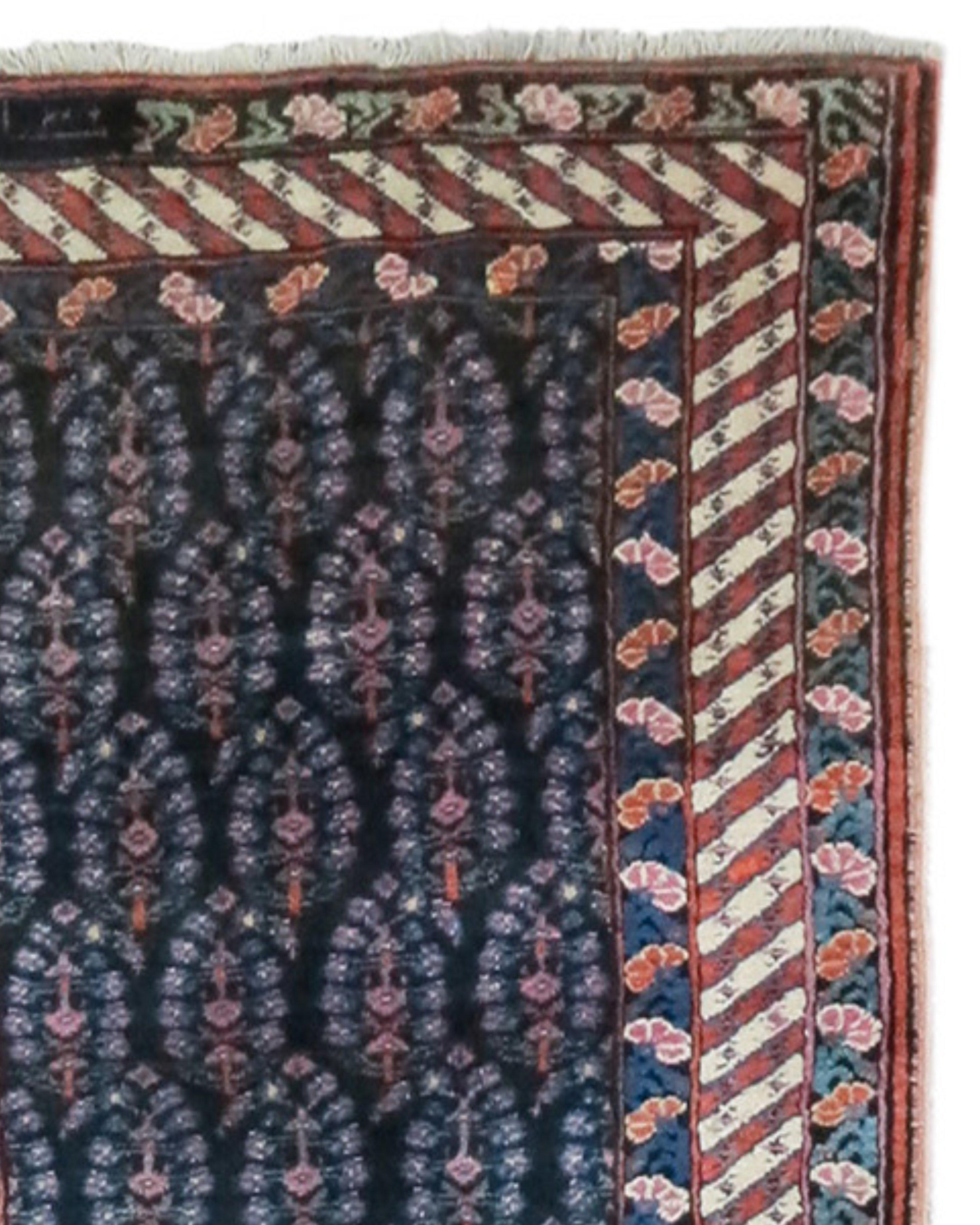 Antique Sauj Bulagh Runner, 19th Century In Excellent Condition For Sale In San Francisco, CA