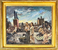 Depression Era Mid 20th Century Social Realism Modern WPA American Scene NYC