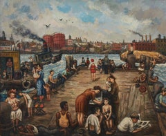 Epoca della Depressione Metà del XX secolo Realismo sociale Moderno WPA Scena americana NYC