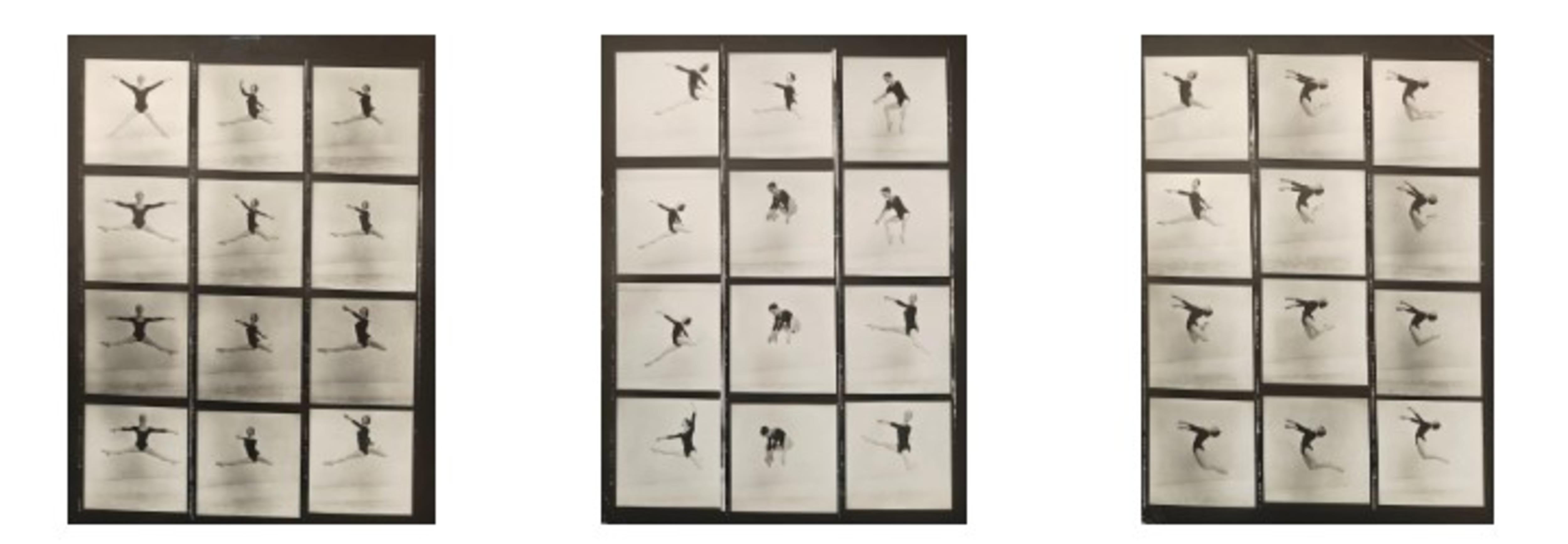 "Carolyn Brown" Saul Leiter, 3 Contact Sheets, Fluxus, Ballet Photography
